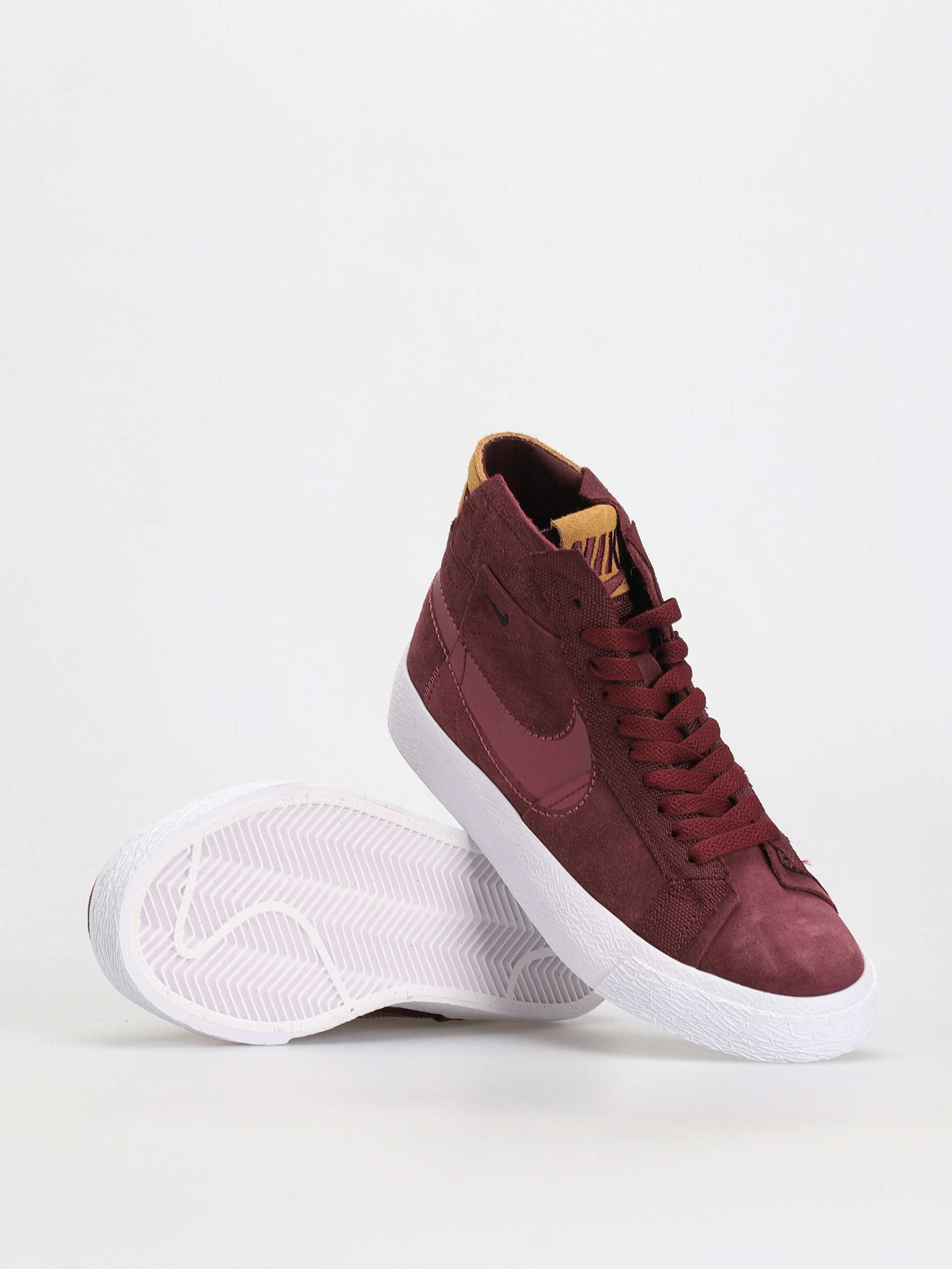 Nike SB Zoom Blazer Mid Prm Cipők (night maroon/rosewood night maroon white)