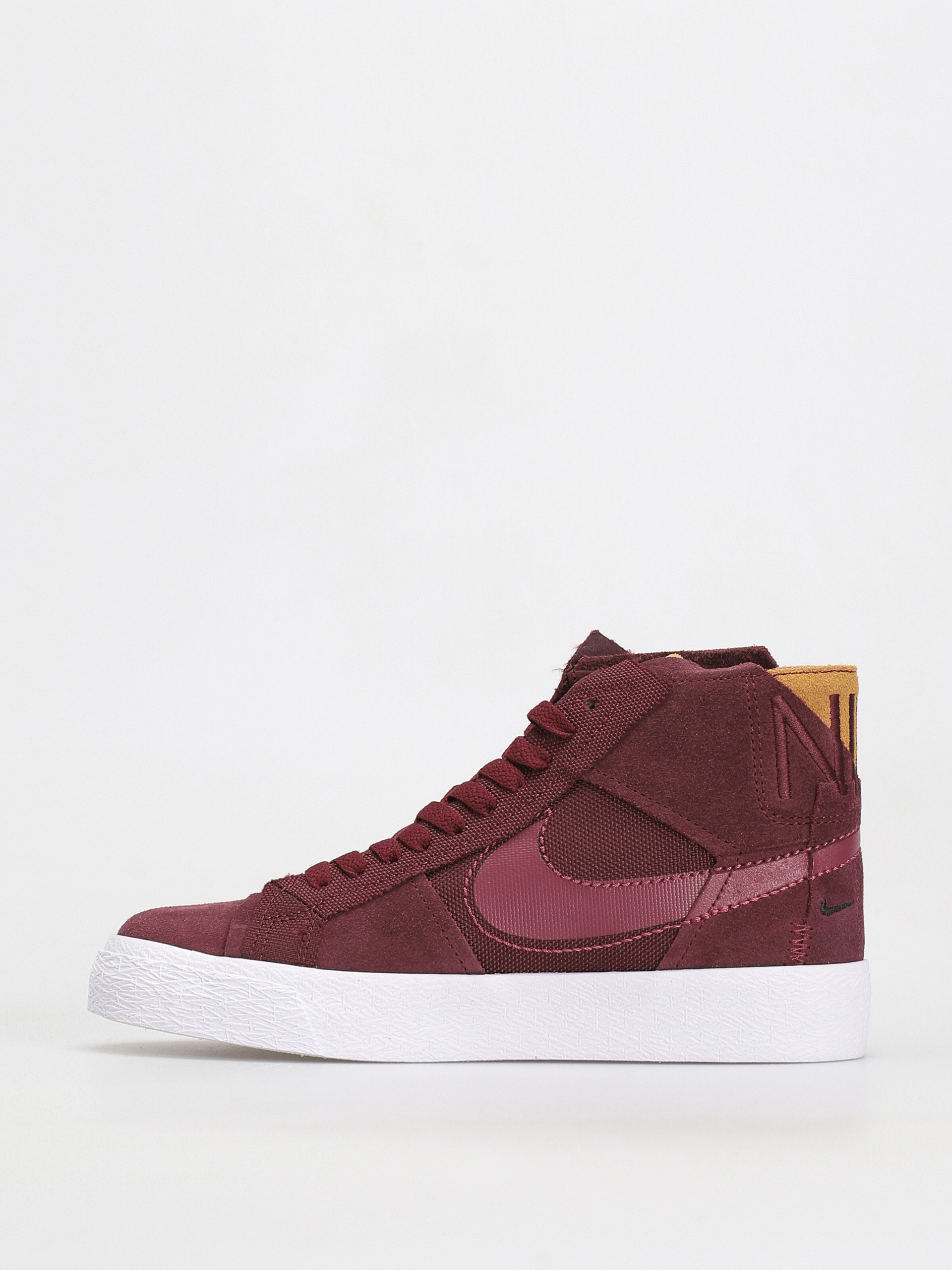 Nike SB Zoom Blazer Mid Prm Cipők (night maroon/rosewood night maroon white)