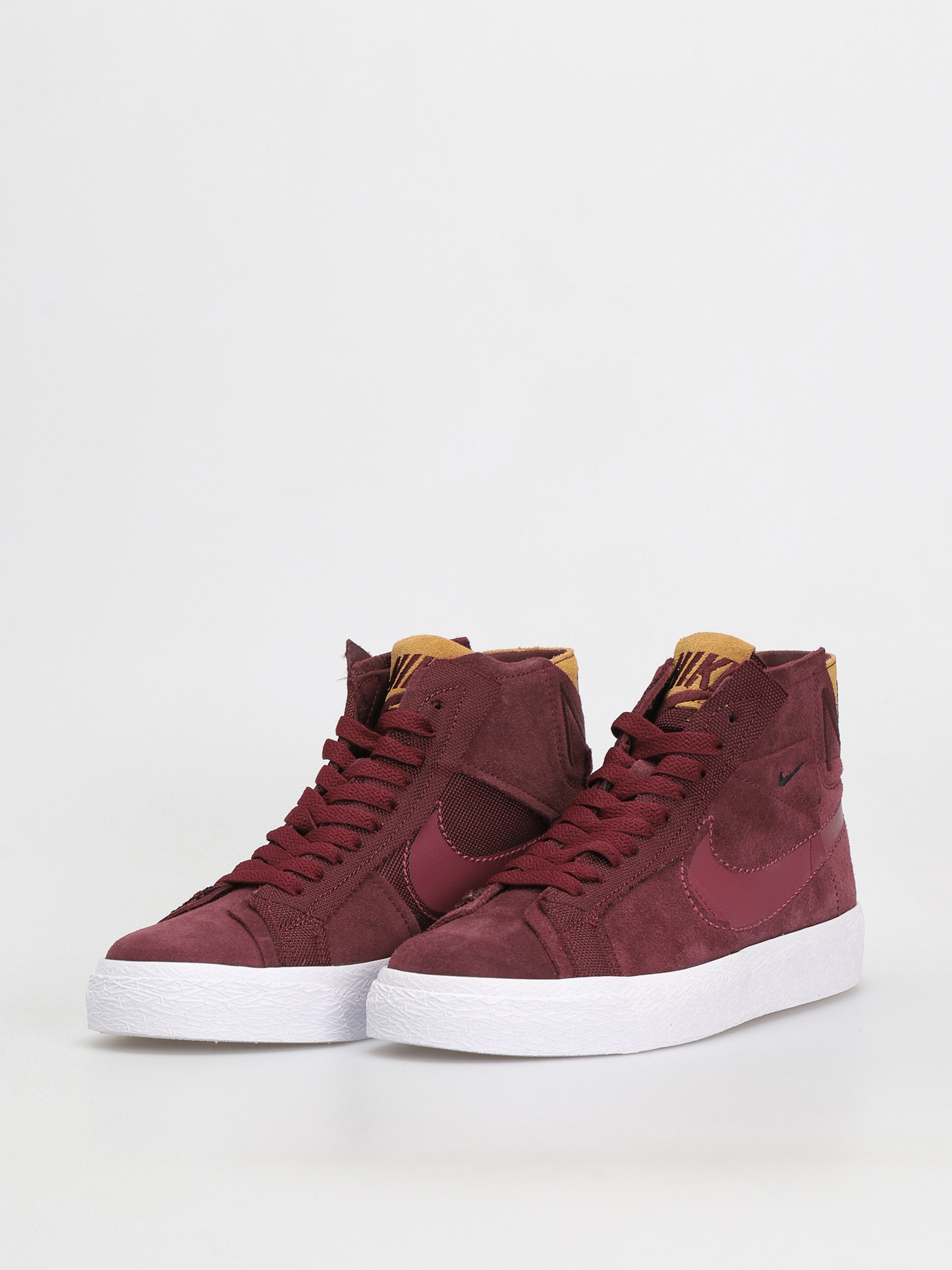 Nike SB Zoom Blazer Mid Prm Cipők (night maroon/rosewood night maroon white)