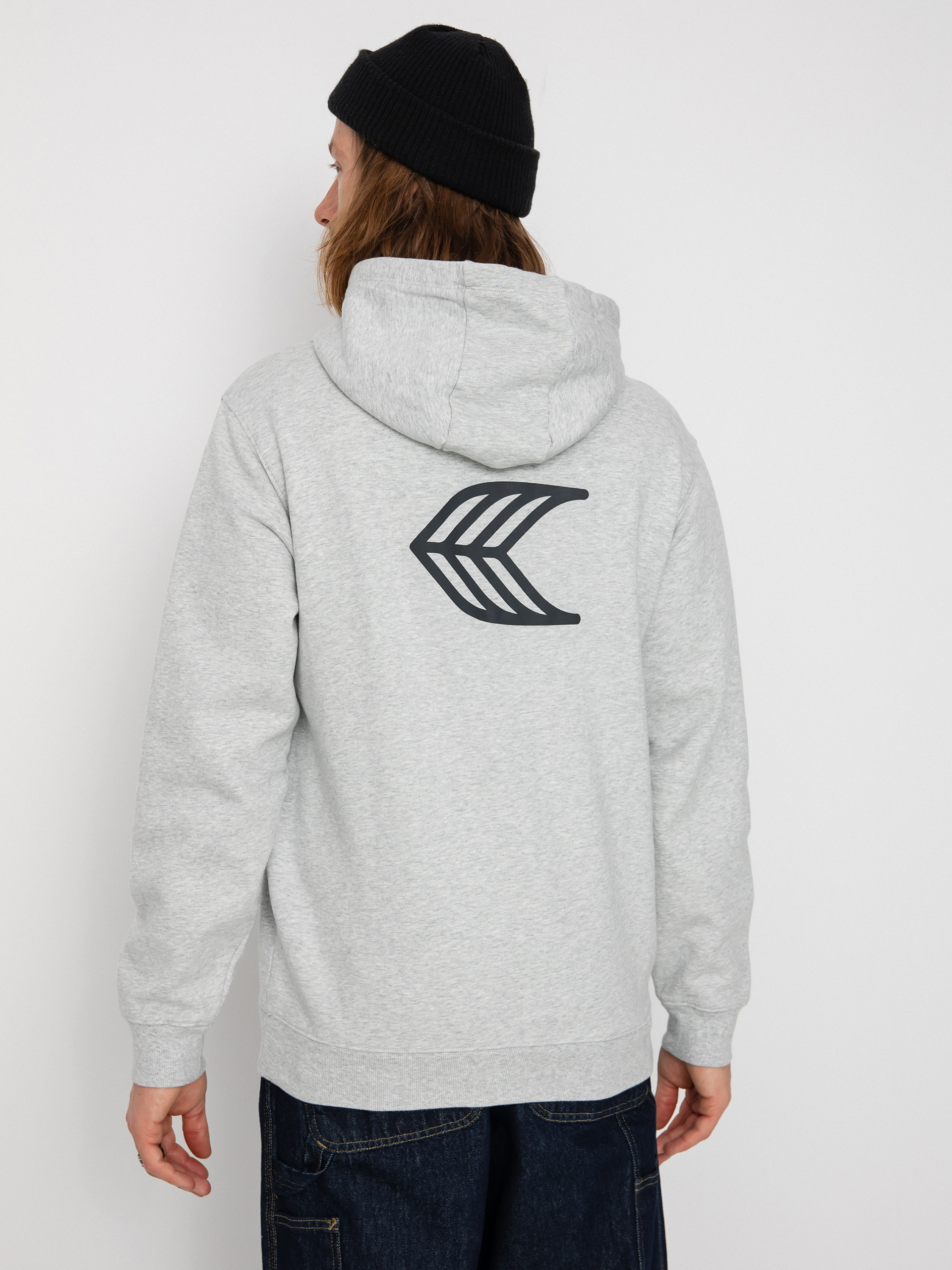 Cariuma Logo HD Kapucnis pulóver (melange grey)