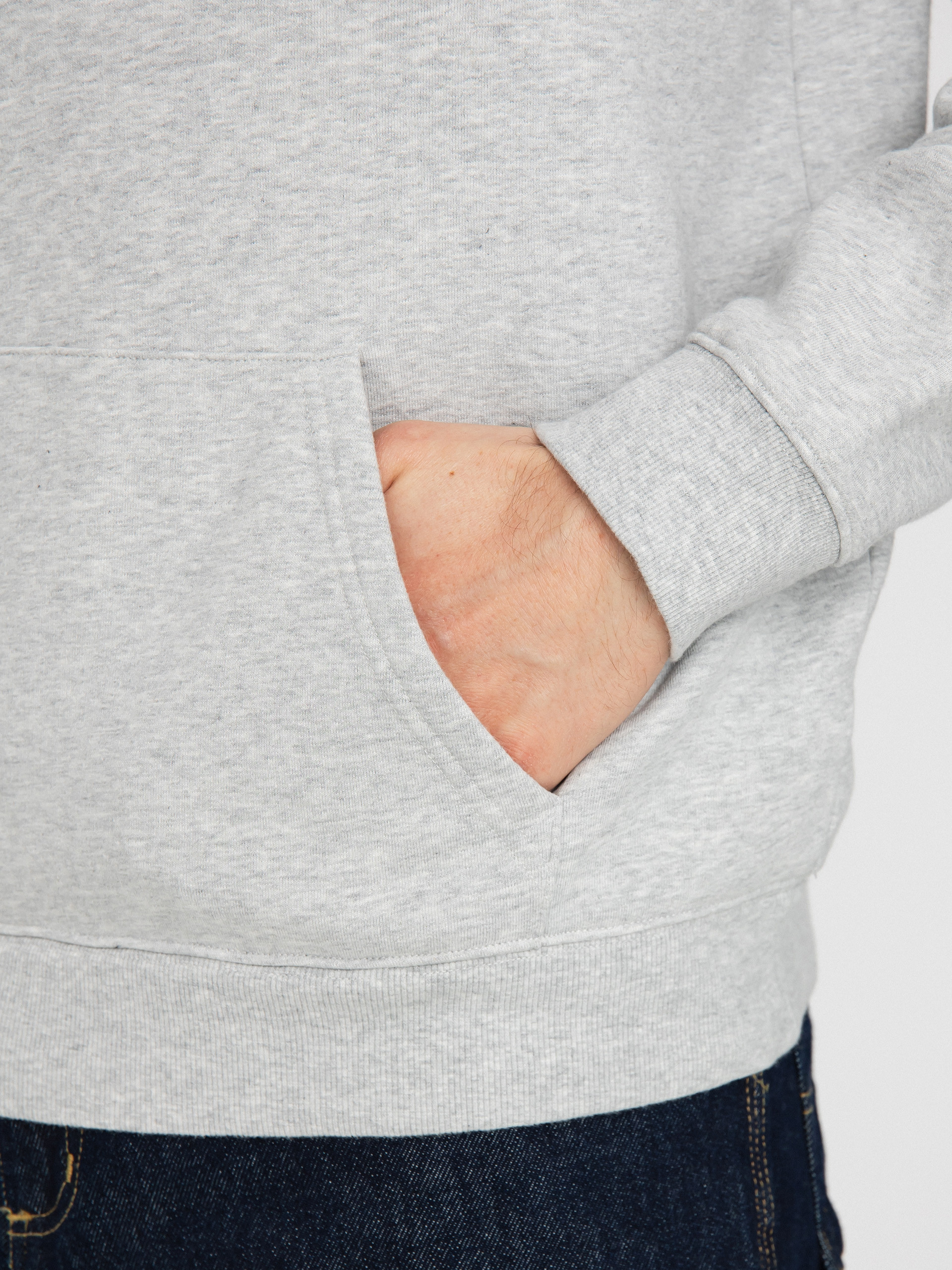 Cariuma Logo HD Kapucnis pulóver (melange grey)