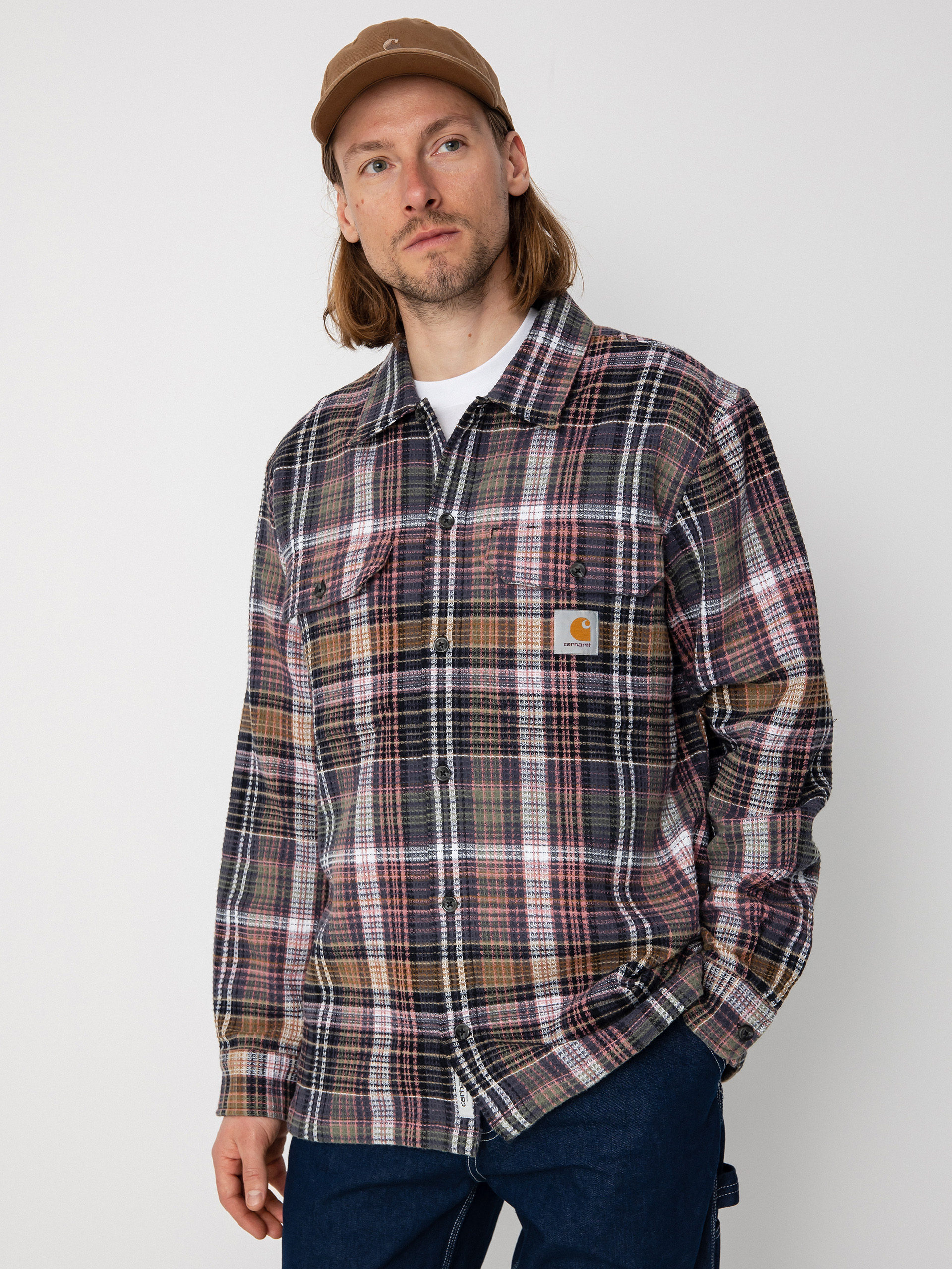 Carhartt WIP Valmon Ing (valmon check hamilton brown)