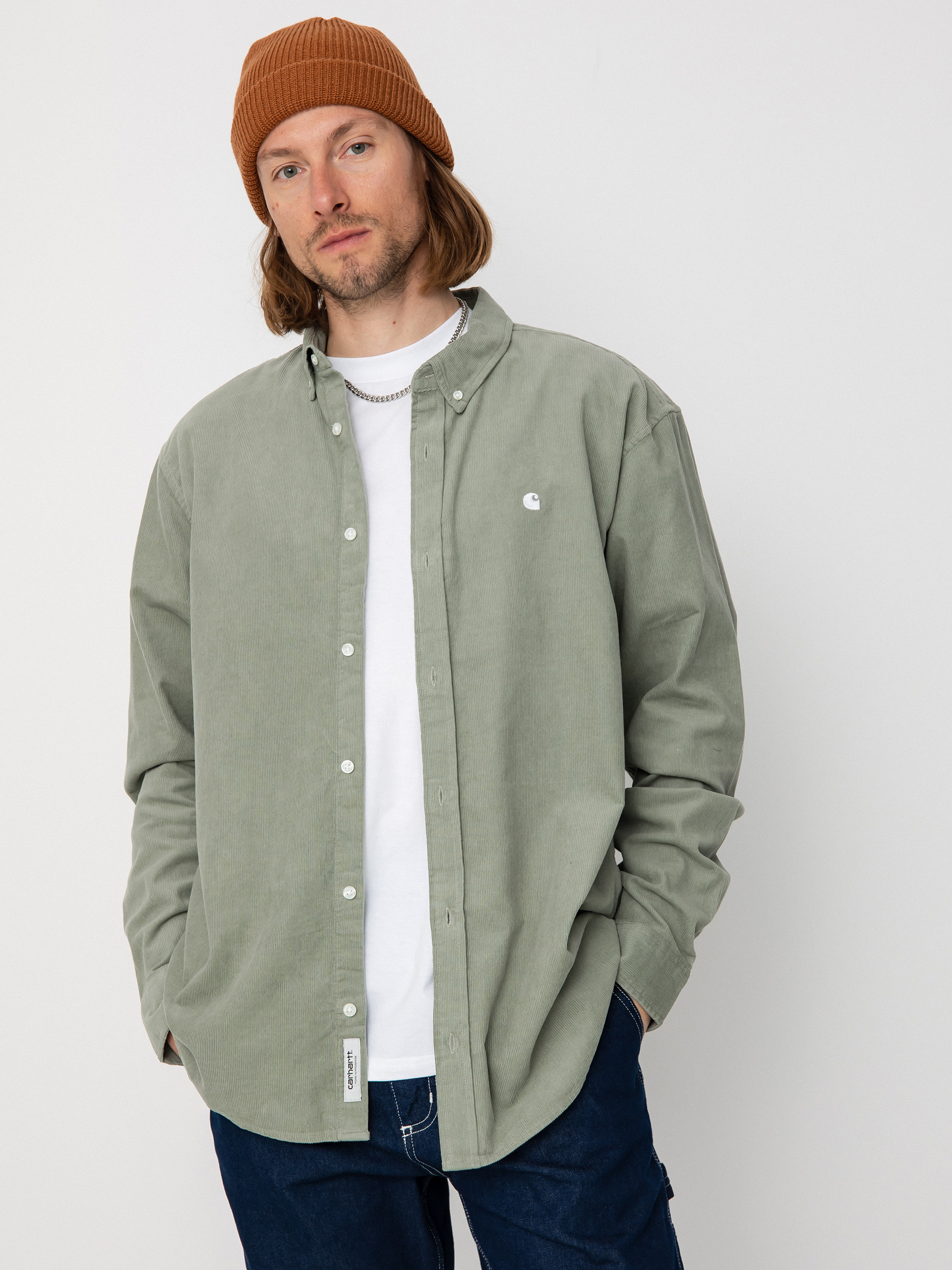 Carhartt WIP Madison Fine Cord Ing (yucca/white)