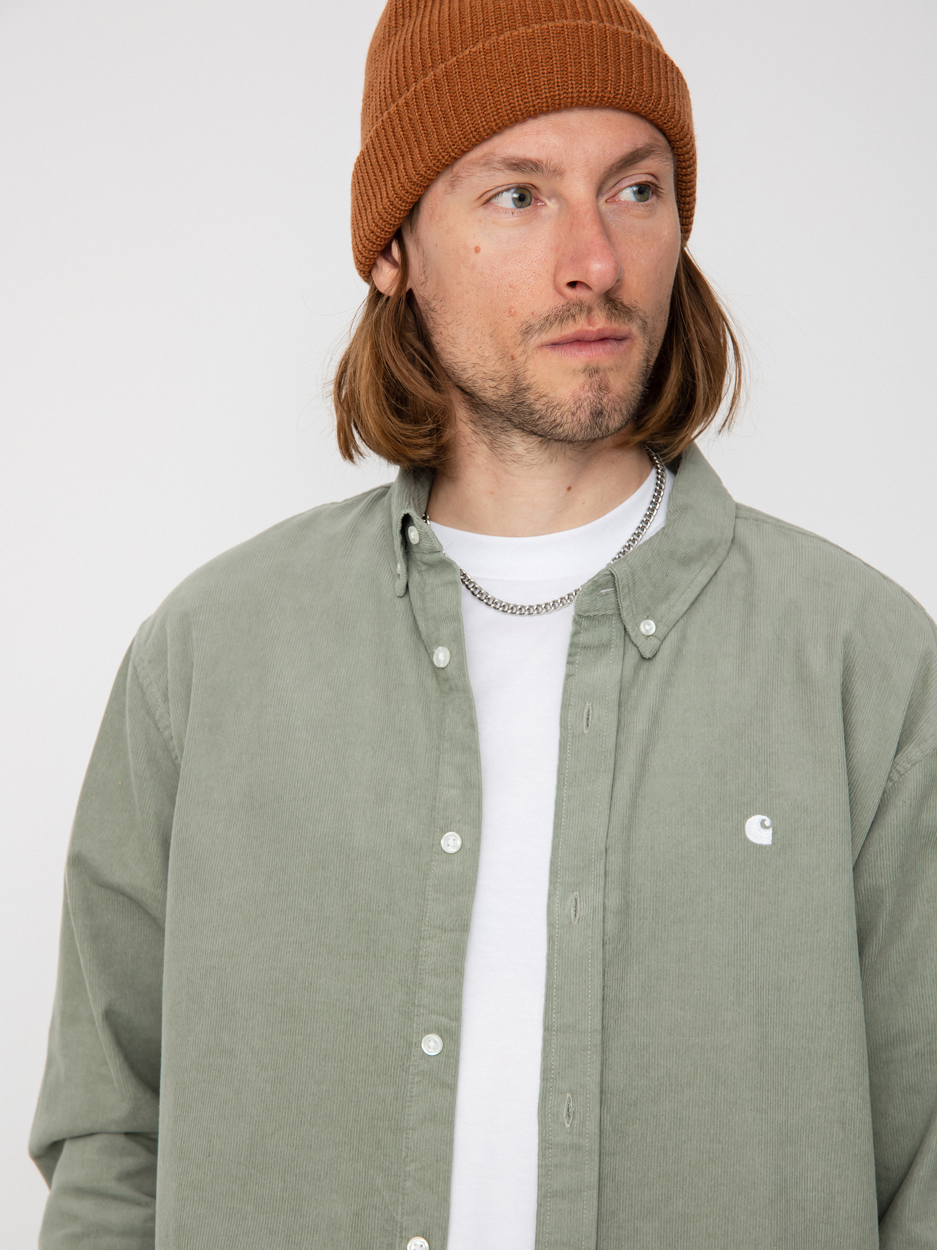 Carhartt WIP Madison Fine Cord Ing (yucca/white)