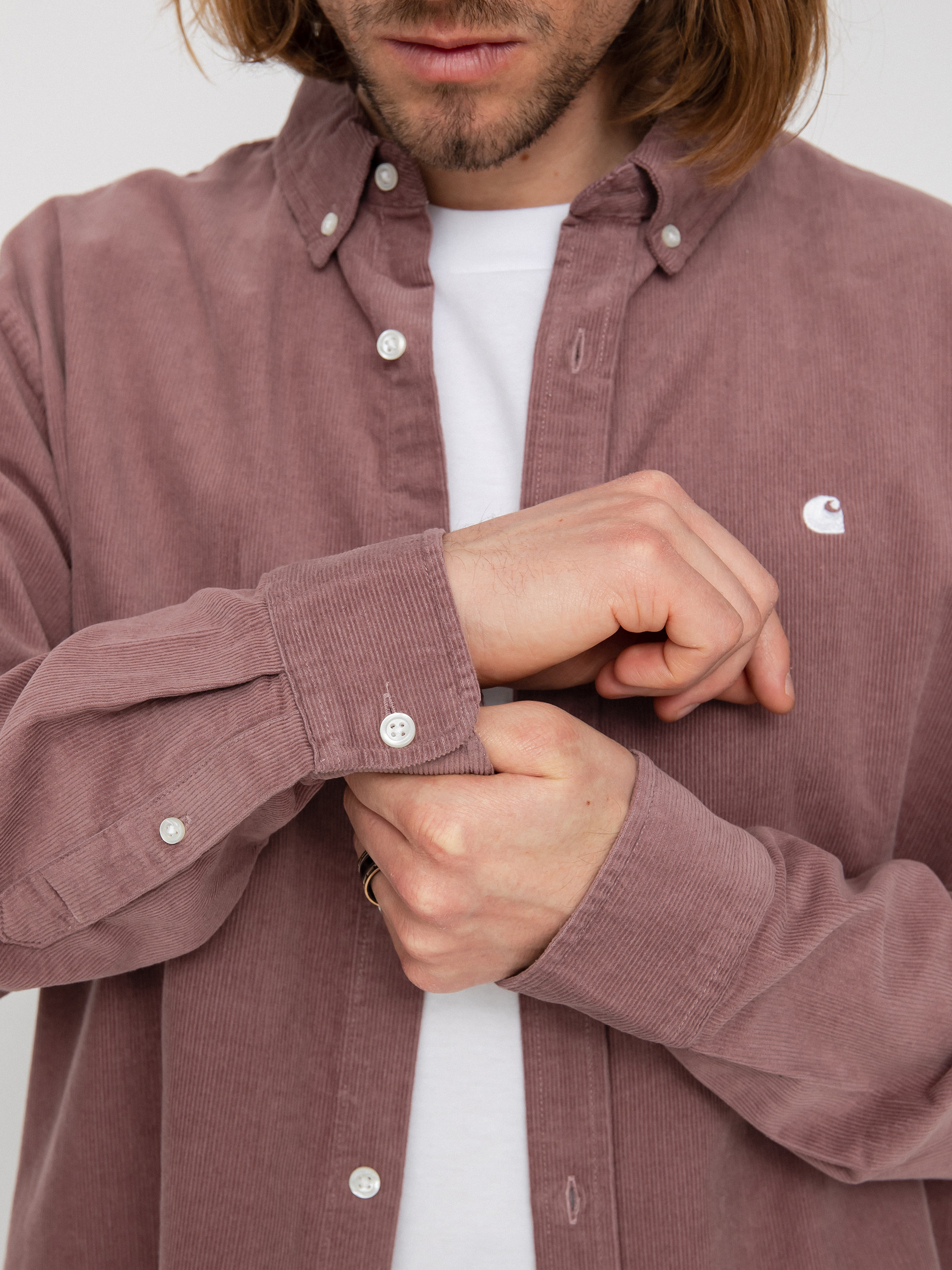 Carhartt WIP Madison Fine Cord Ing (lupinus/white)