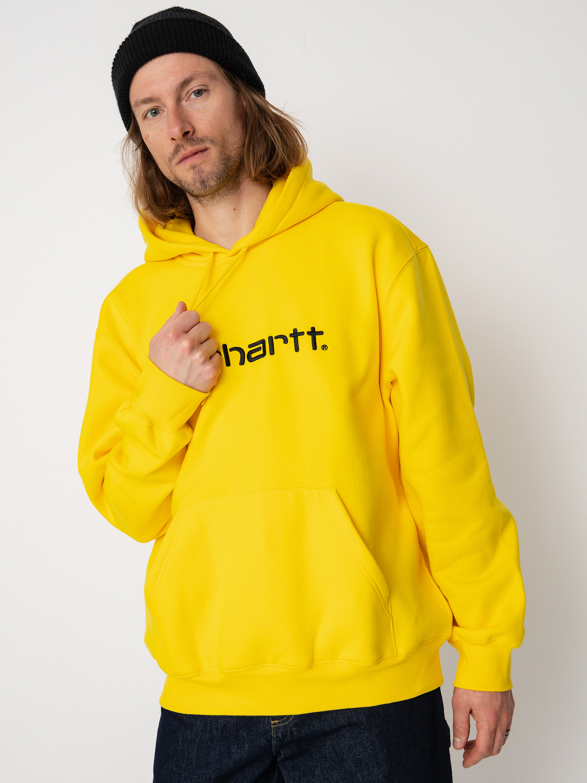 Carhartt WIP Carhartt HD Kapucnis pulóver (buttercup/black)