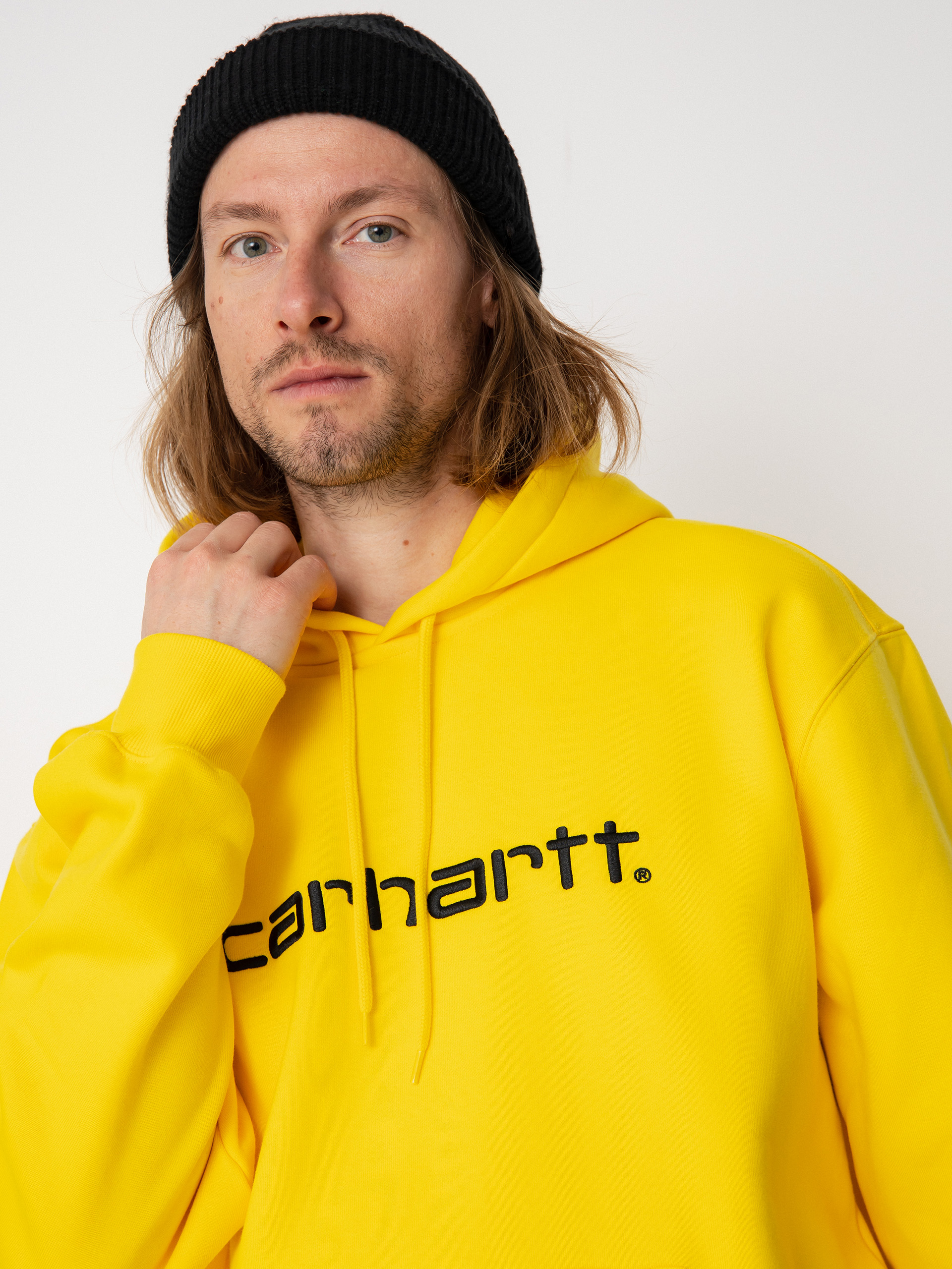 Carhartt WIP Carhartt HD Kapucnis pulóver (buttercup/black)
