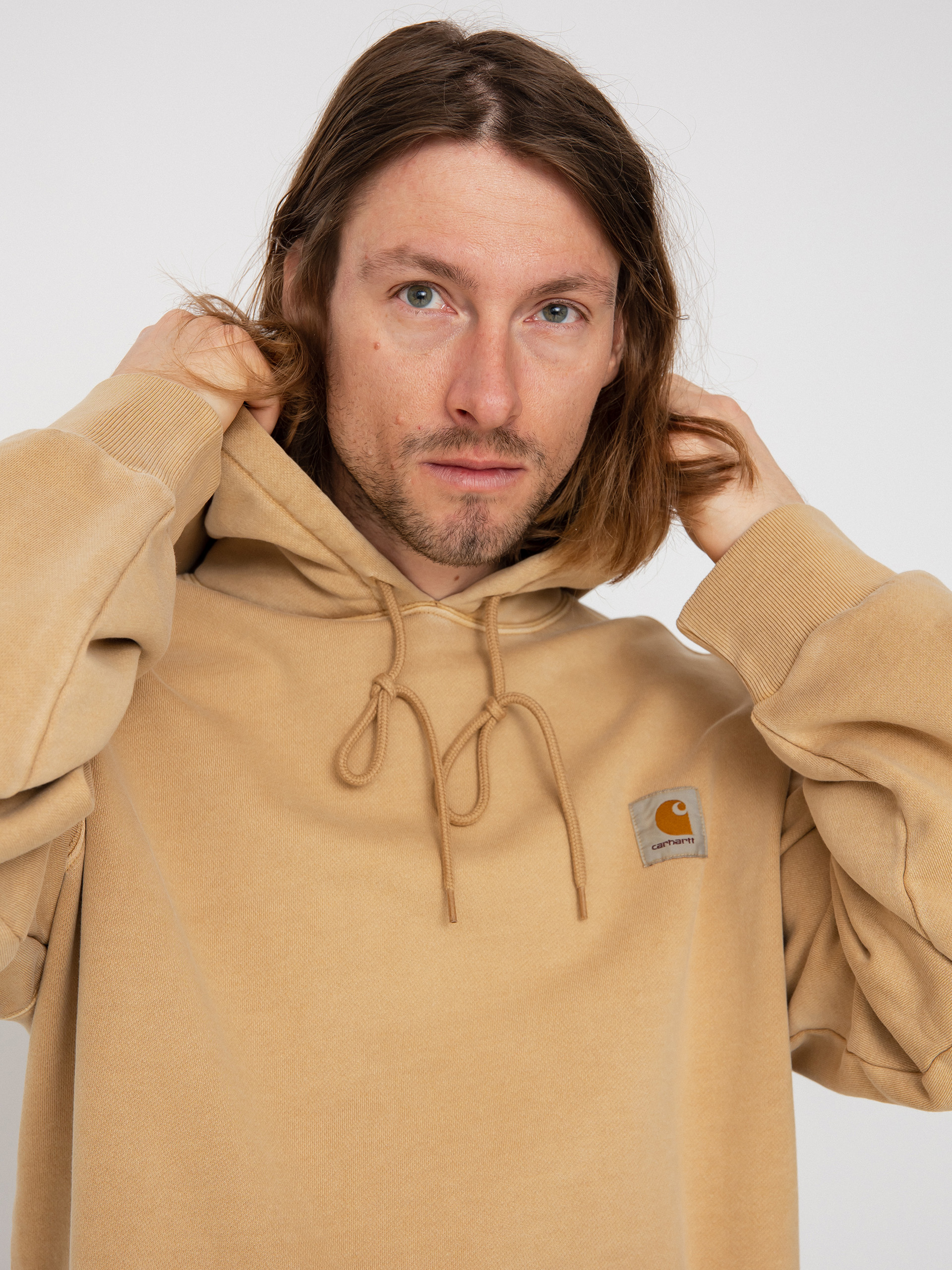 Carhartt WIP Nelson HD Kapucnis pulóver (dusty h brown)