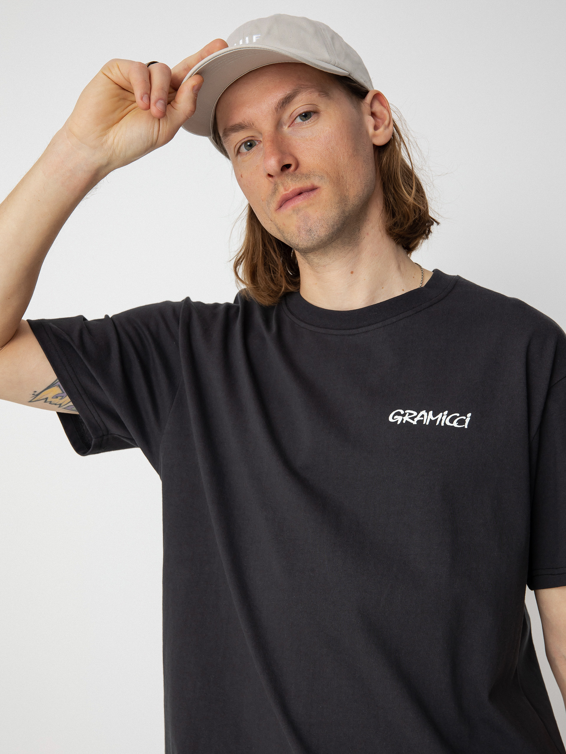 Gramicci Flower póló (vintage black)