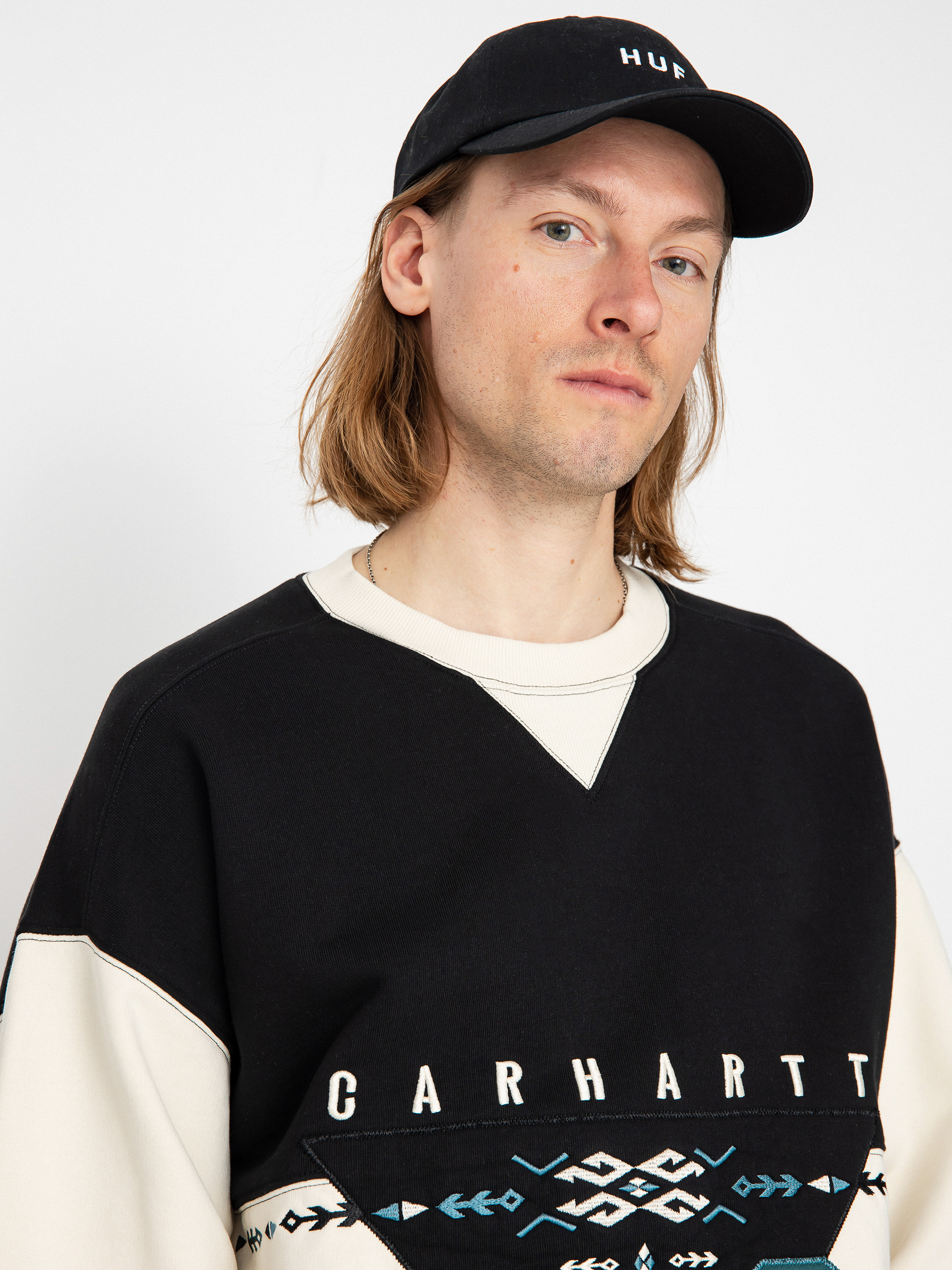 Carhartt WIP Santa Fe Pulóver (black/natural)