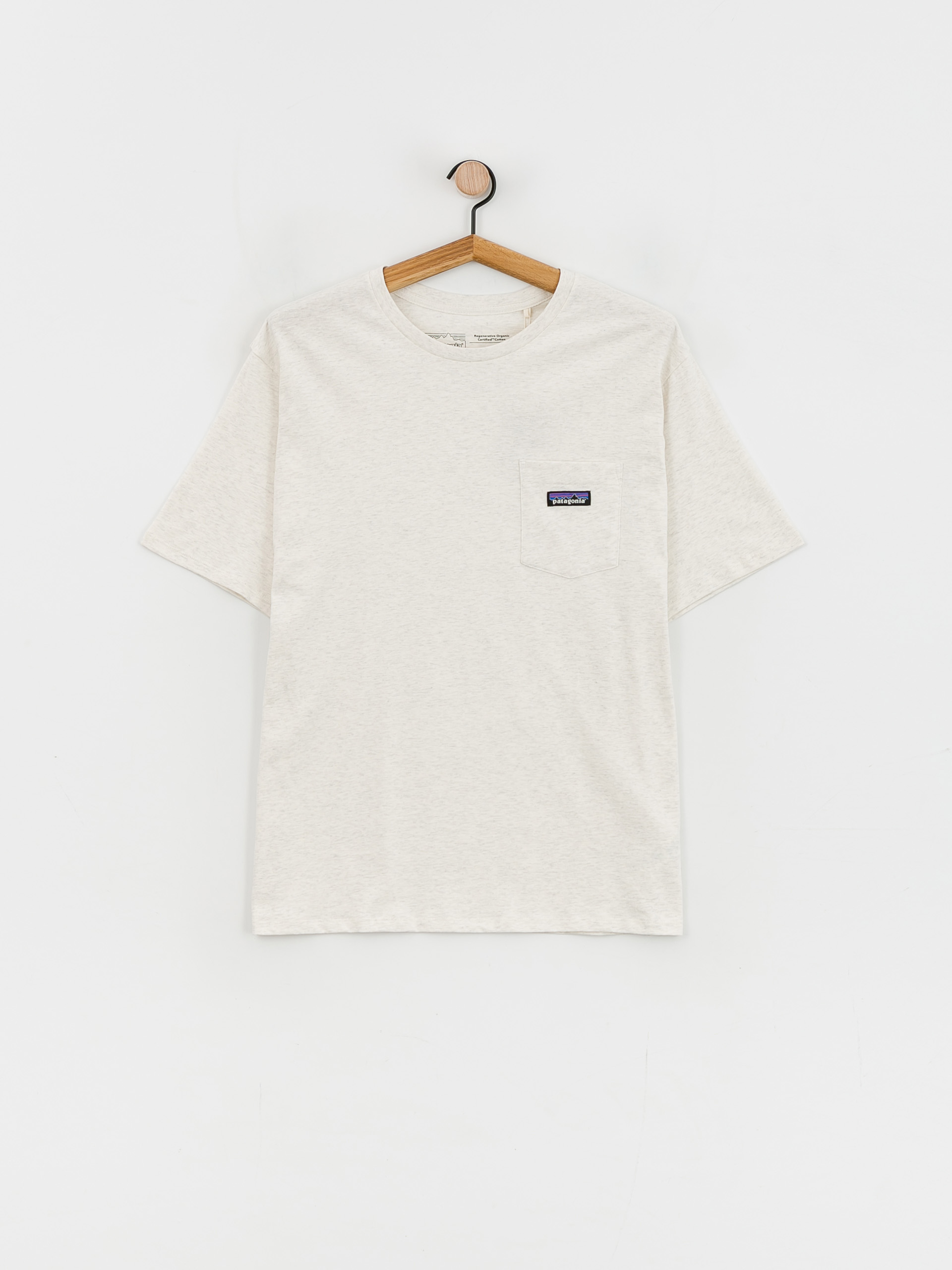 Patagonia Regenerative Organic Certified Cotton Lightweight Pocket póló (birch white)
