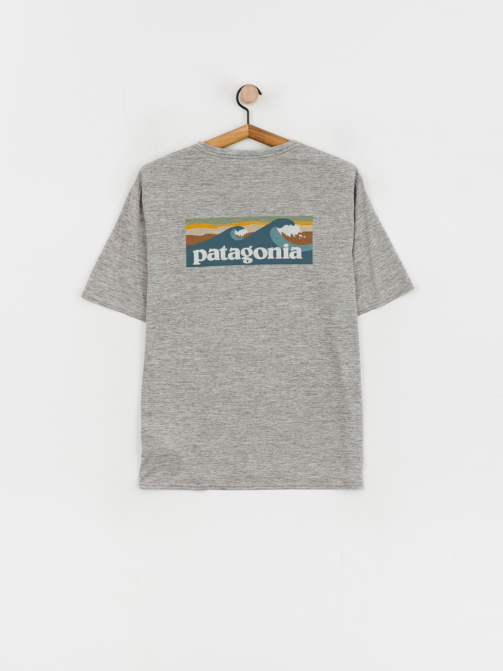 Patagonia Cap Cool Daily Graphic póló (boardshort logo abalone blue/feather grey)