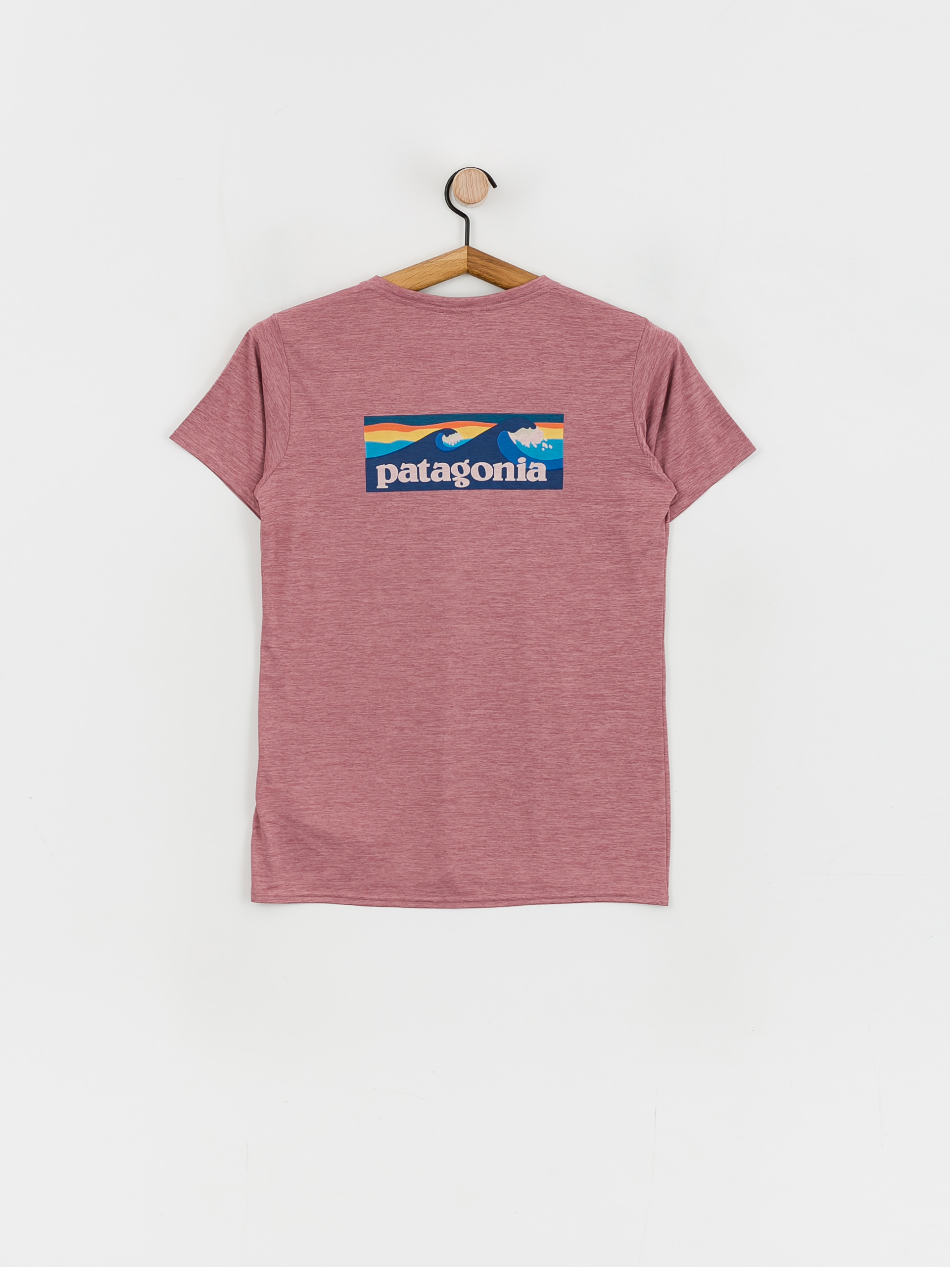 Patagonia Cap Cool Daily Graphic póló Wmn (boardshort logo/evening mauve x dye)