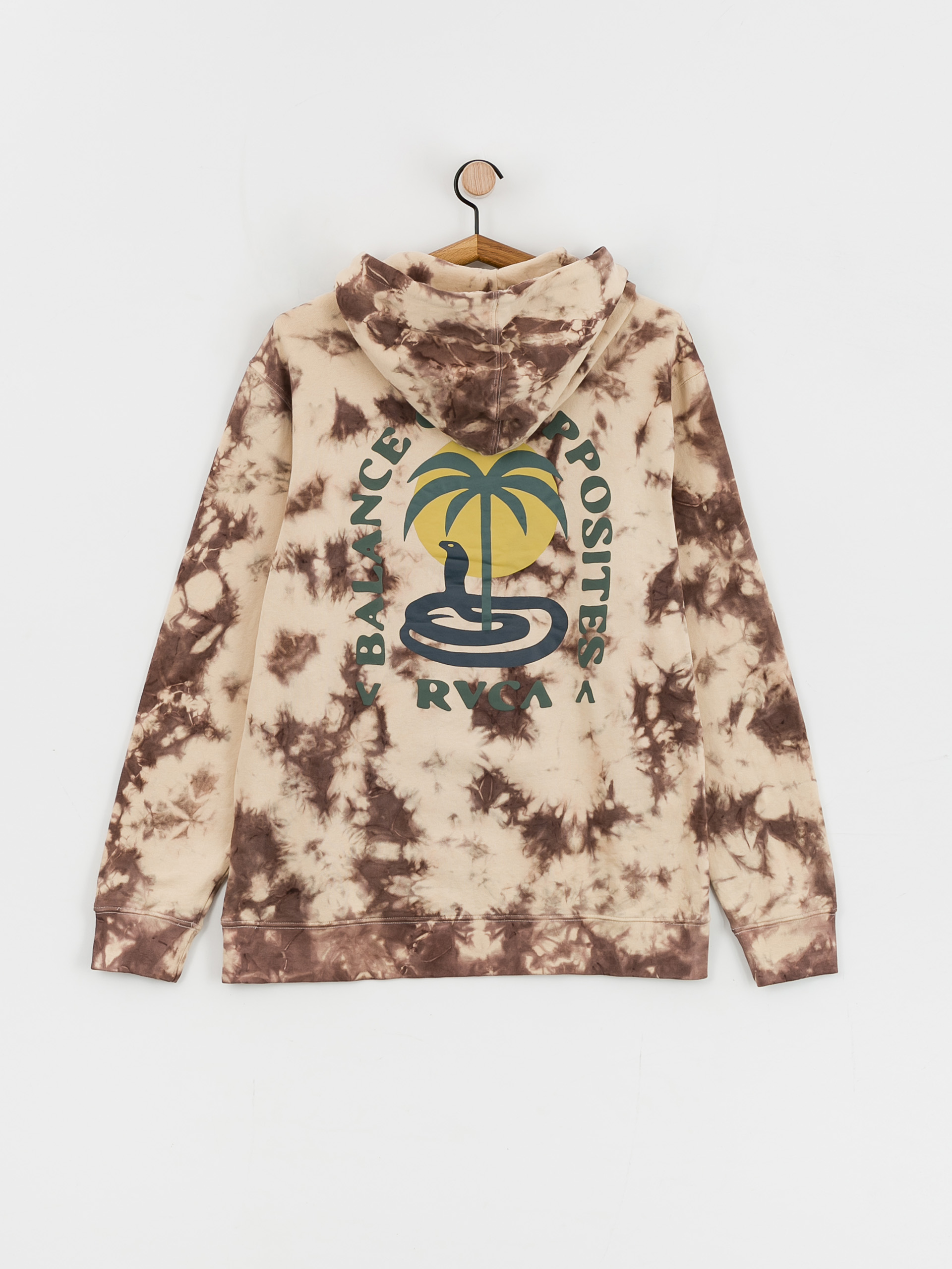 RVCA Cobra Mirage HD Kapucnis pulóver (khaki tie dye)