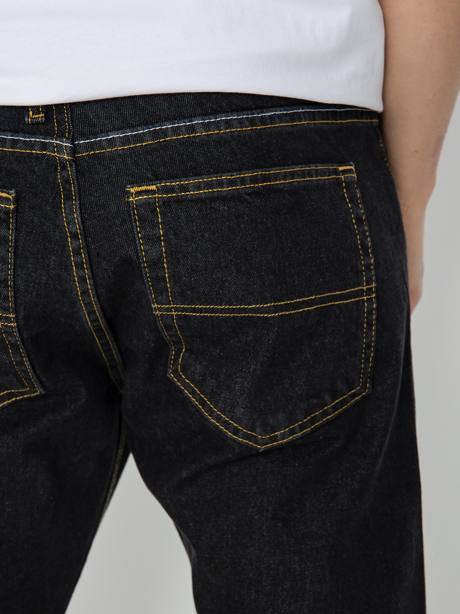 MassDnm Base Jeans Regular Fit Kisnadrág (black washed)