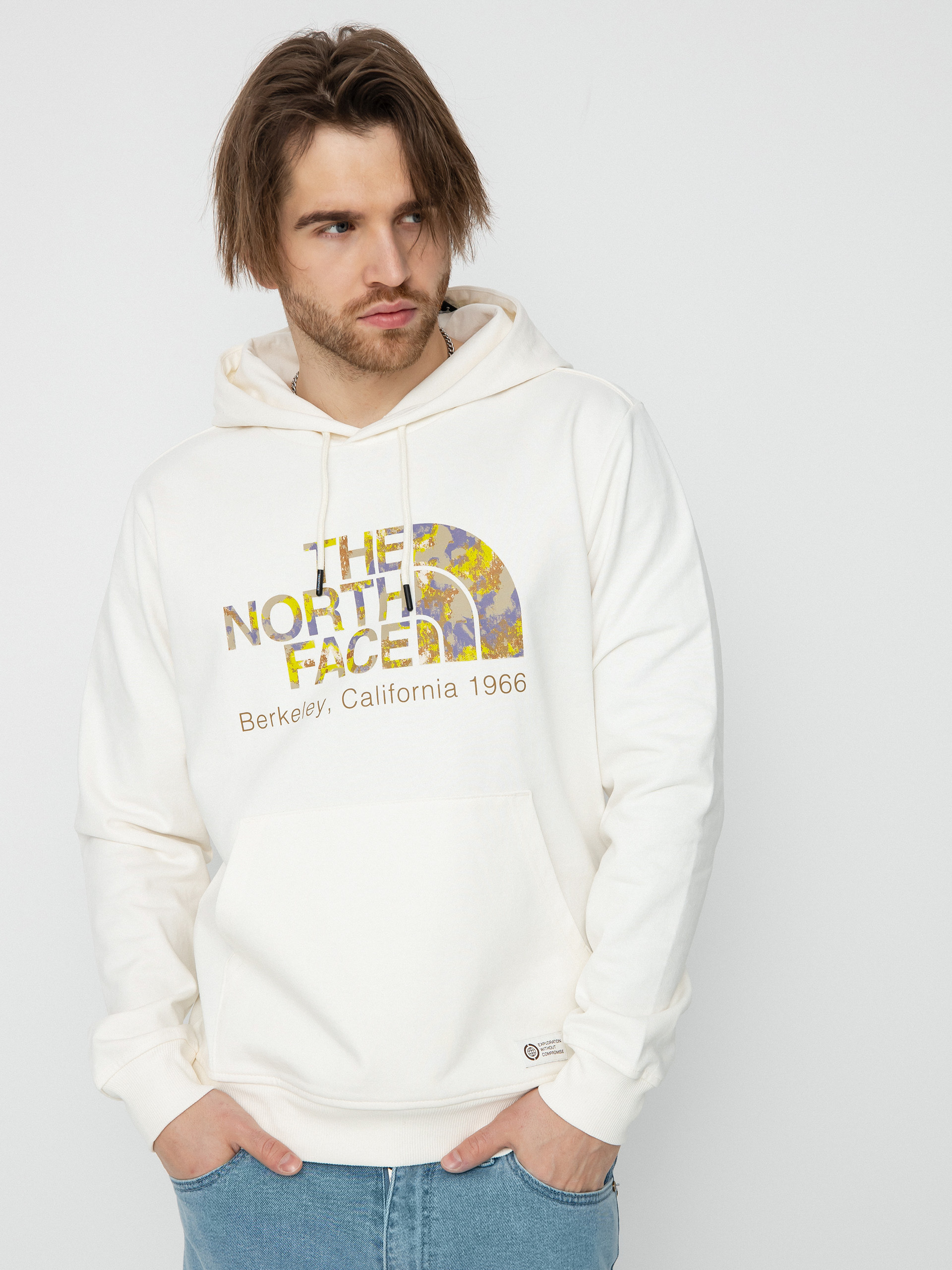 The North Face Berkeley California HD Kapucnis pulóver (gardenia white)