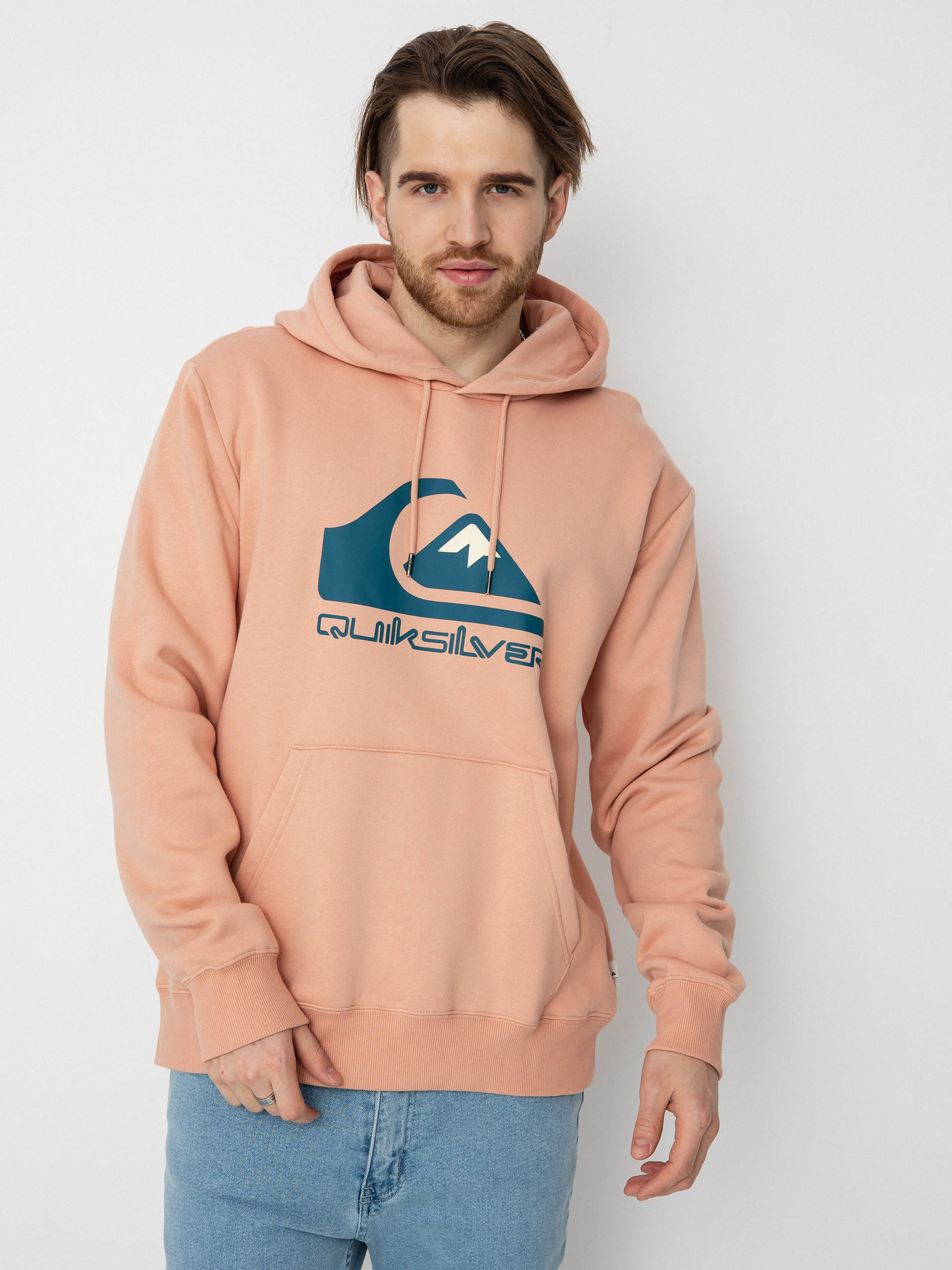 Quiksilver Big Logo HD Kapucnis pulóver (cafe creme)