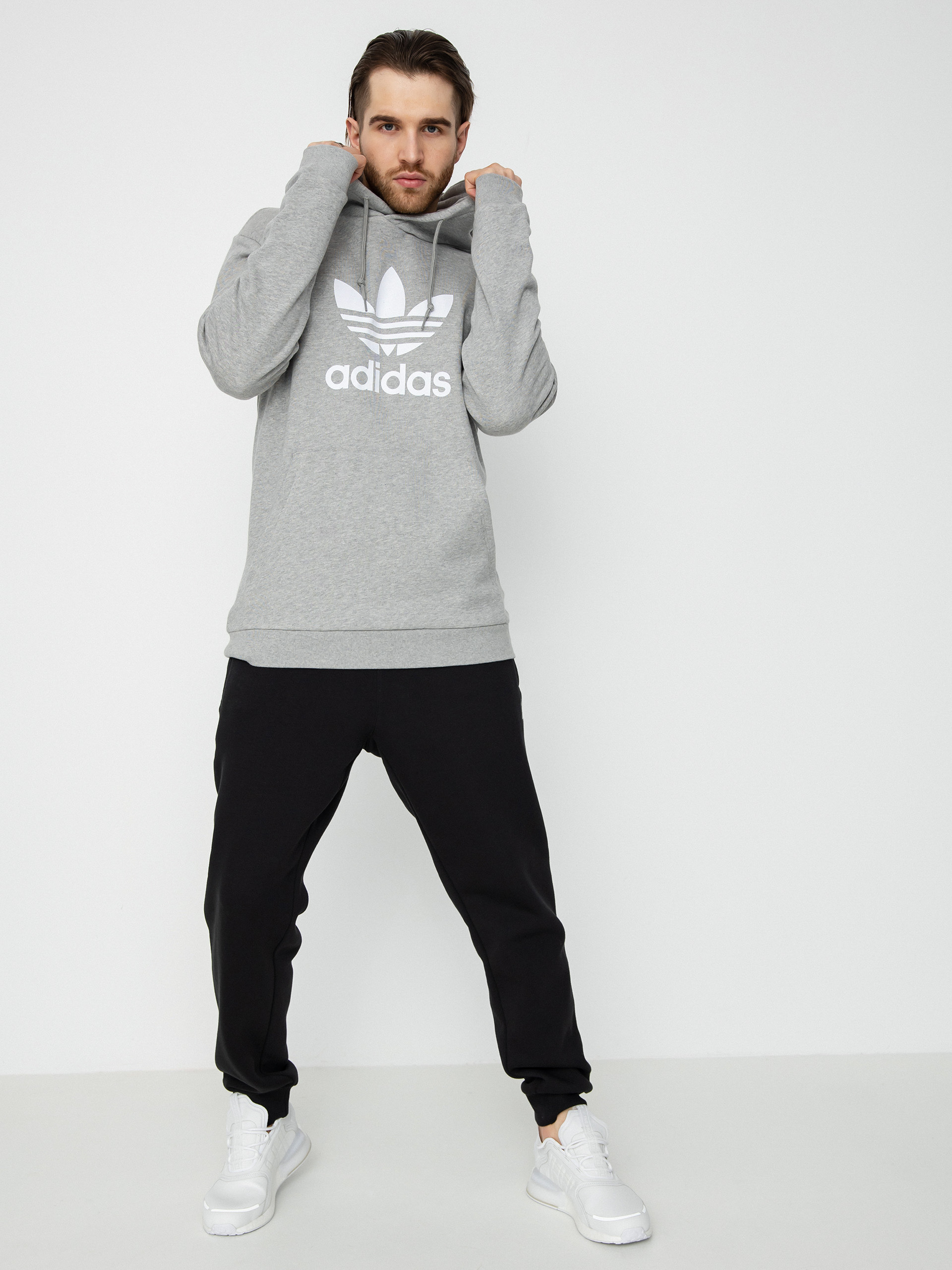 adidas Originals Trefoil HD Kapucnis pulóver (mgreyh)