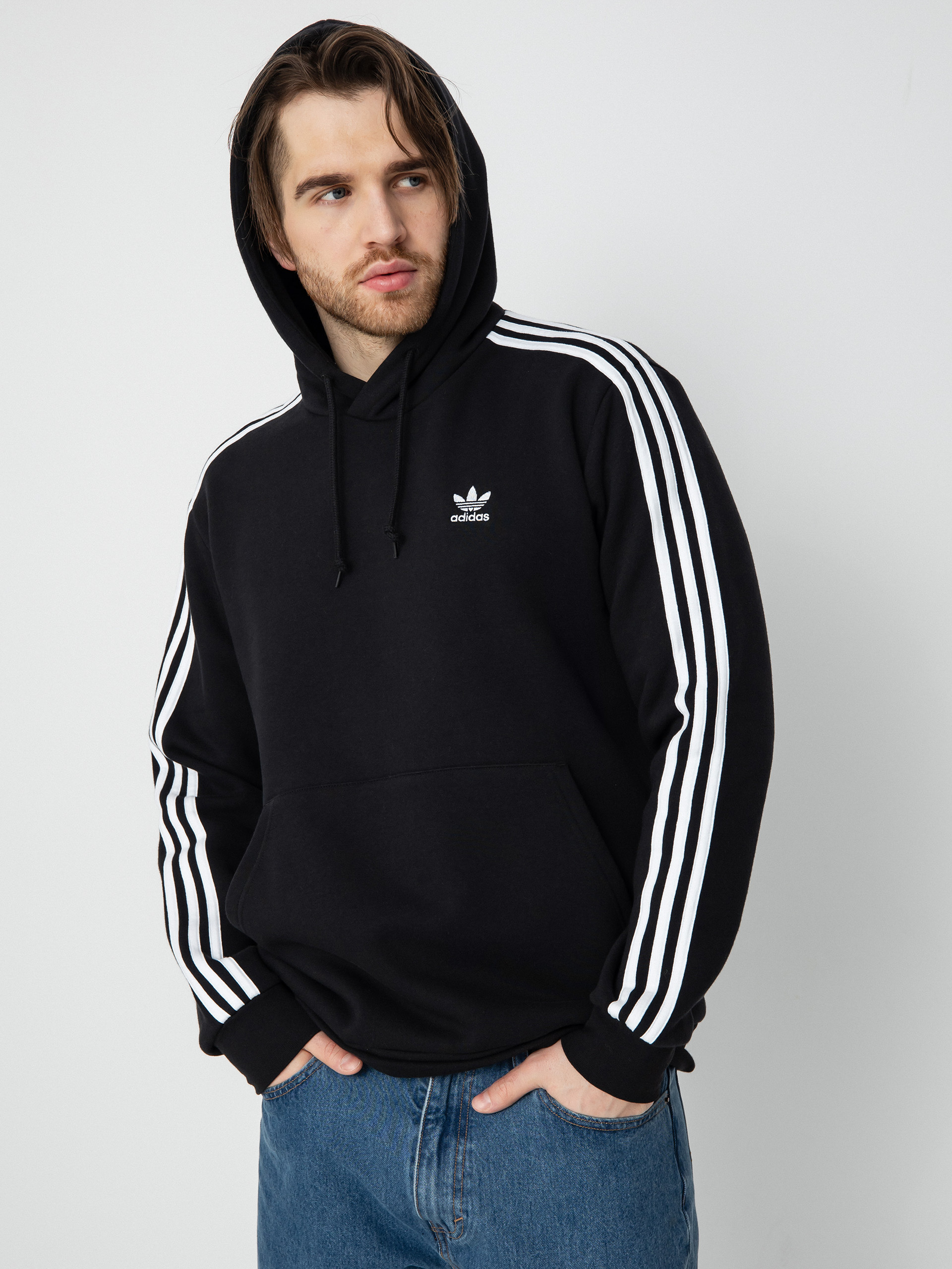 adidas Originals 3 Stripes HD Kapucnis pulóver (black)