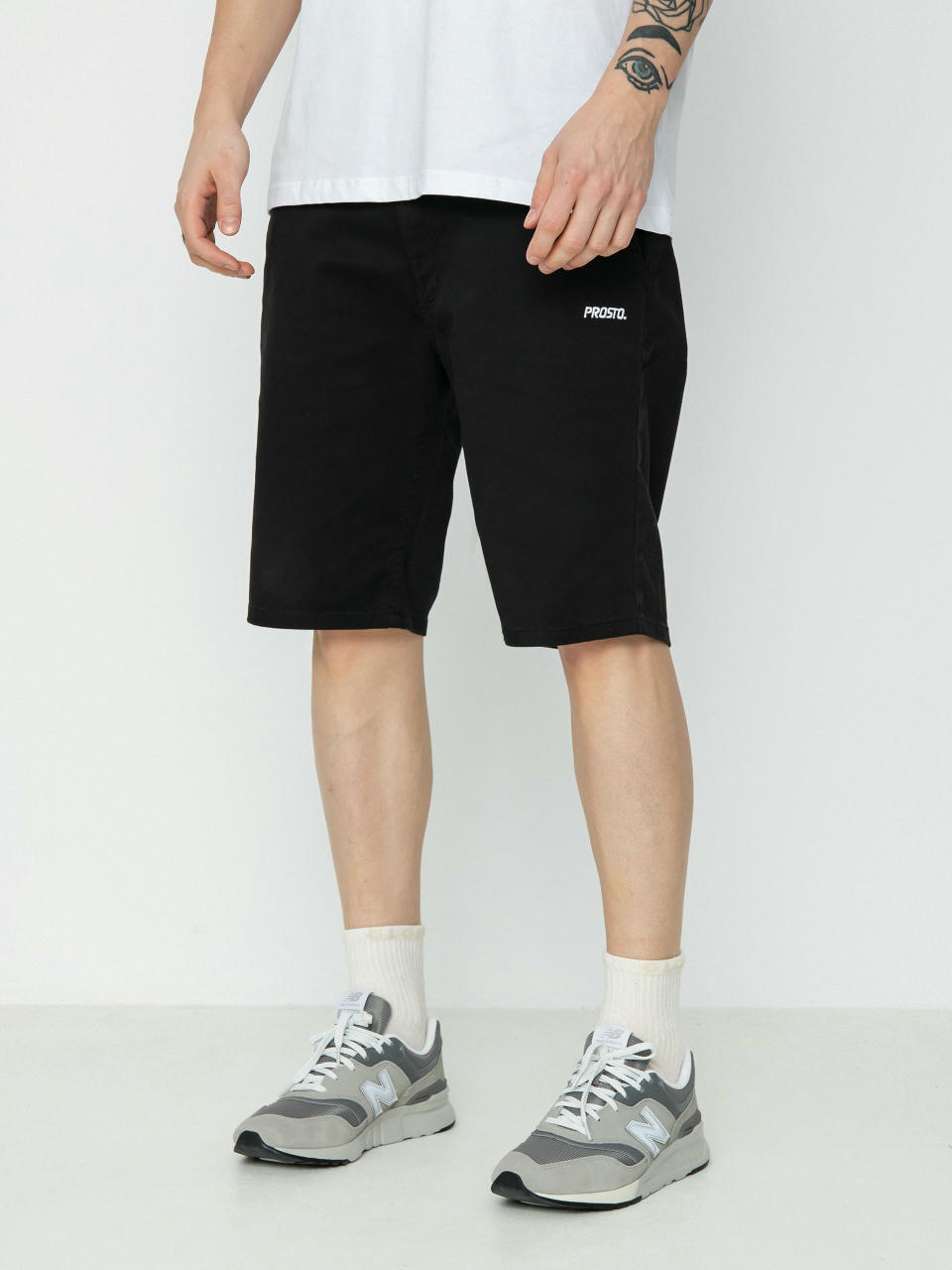 Prosto Chinos Shorts Casual Rövidnadrág (black)