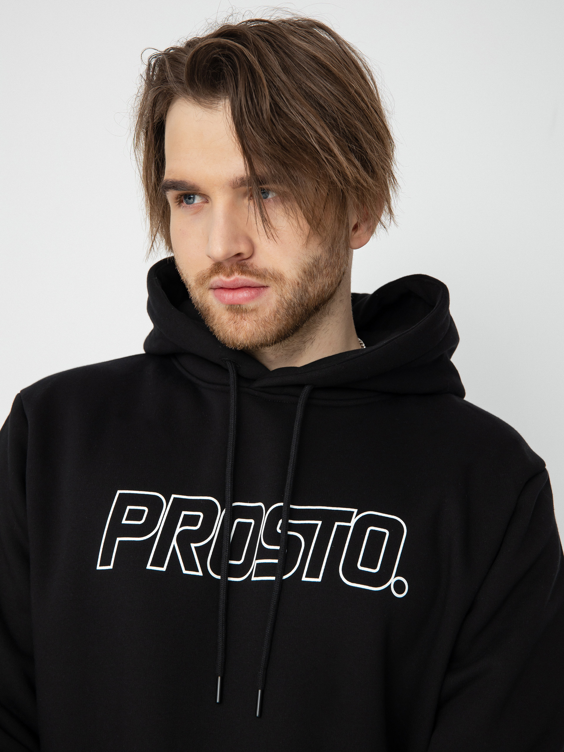 Prosto Logoute HD Kapucnis pulóver (black)