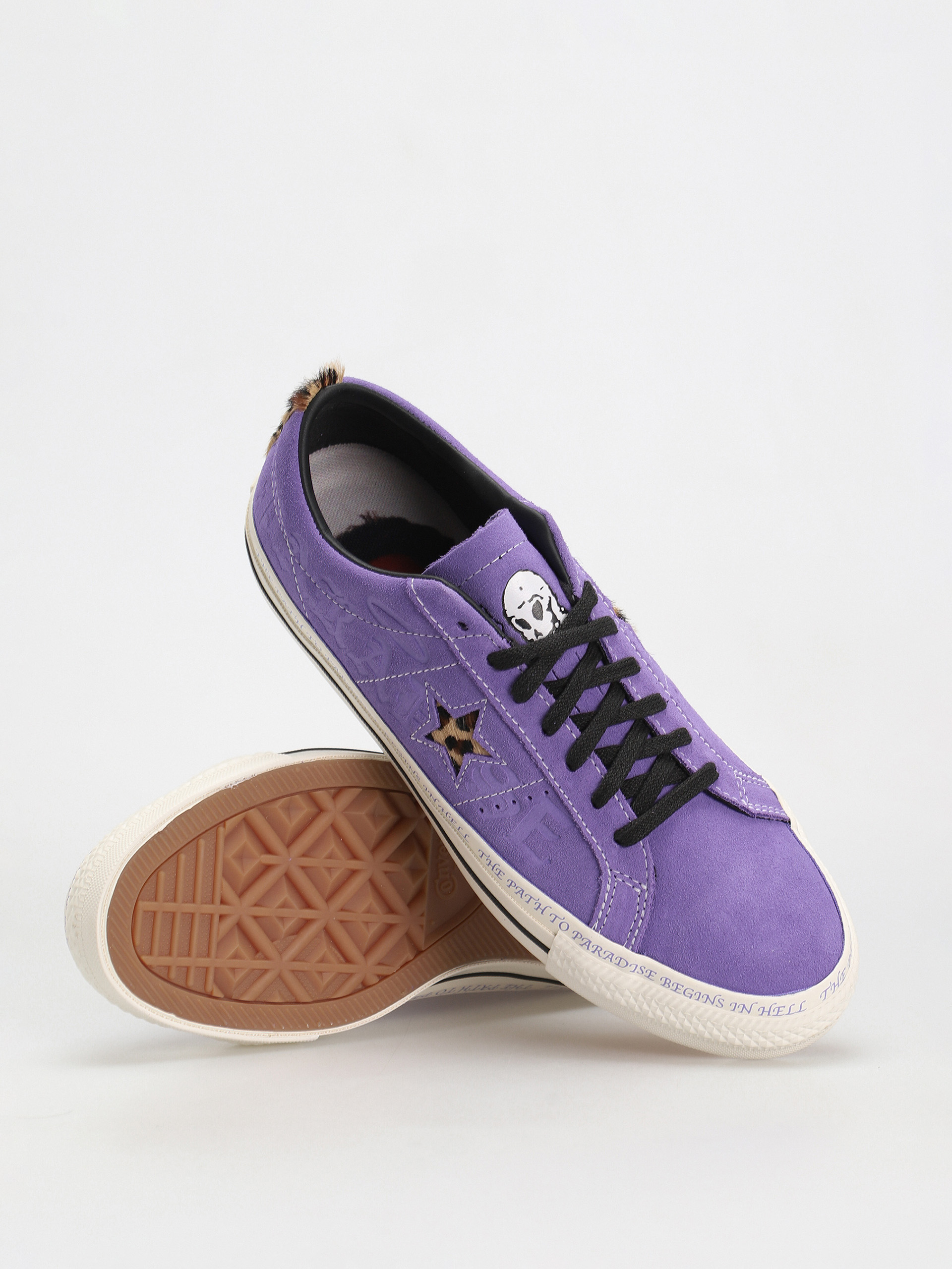 Converse One Star Pro OX Cipők (wild lilac/black/egret)