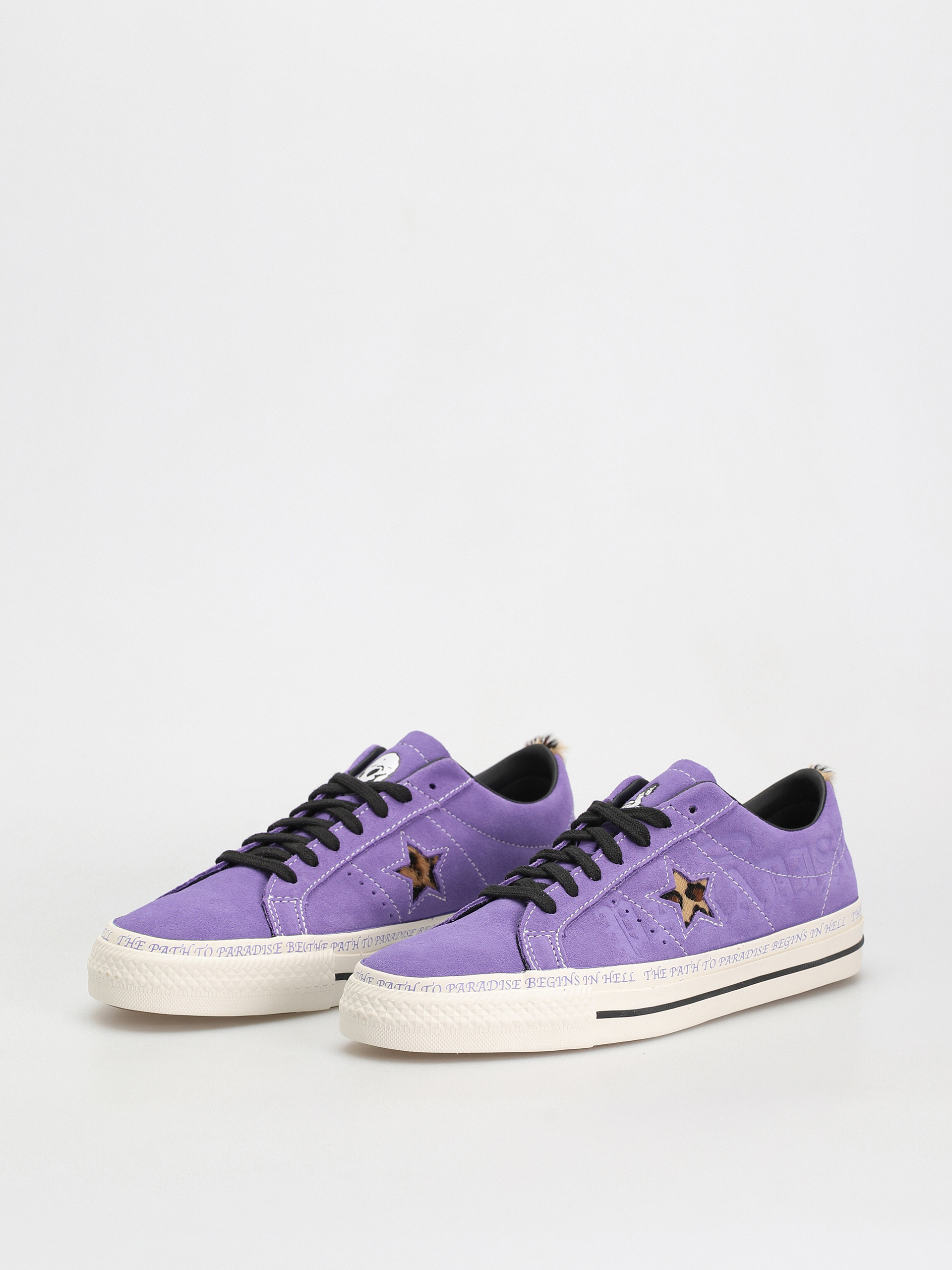 Converse One Star Pro OX Cipők (wild lilac/black/egret)