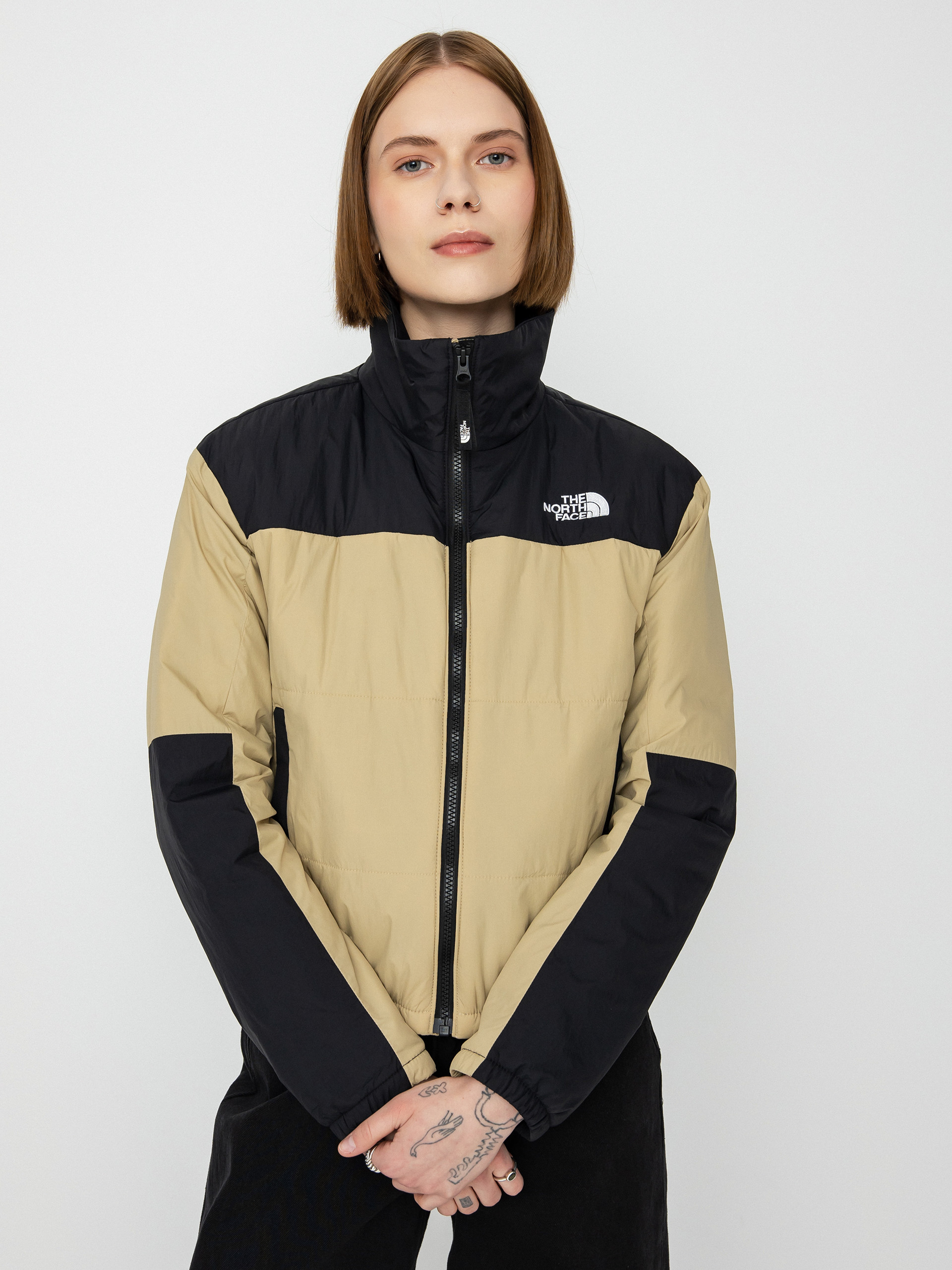 The North Face Guniwei Puffer Dzseki Wmn (khaki stone/tnf black)