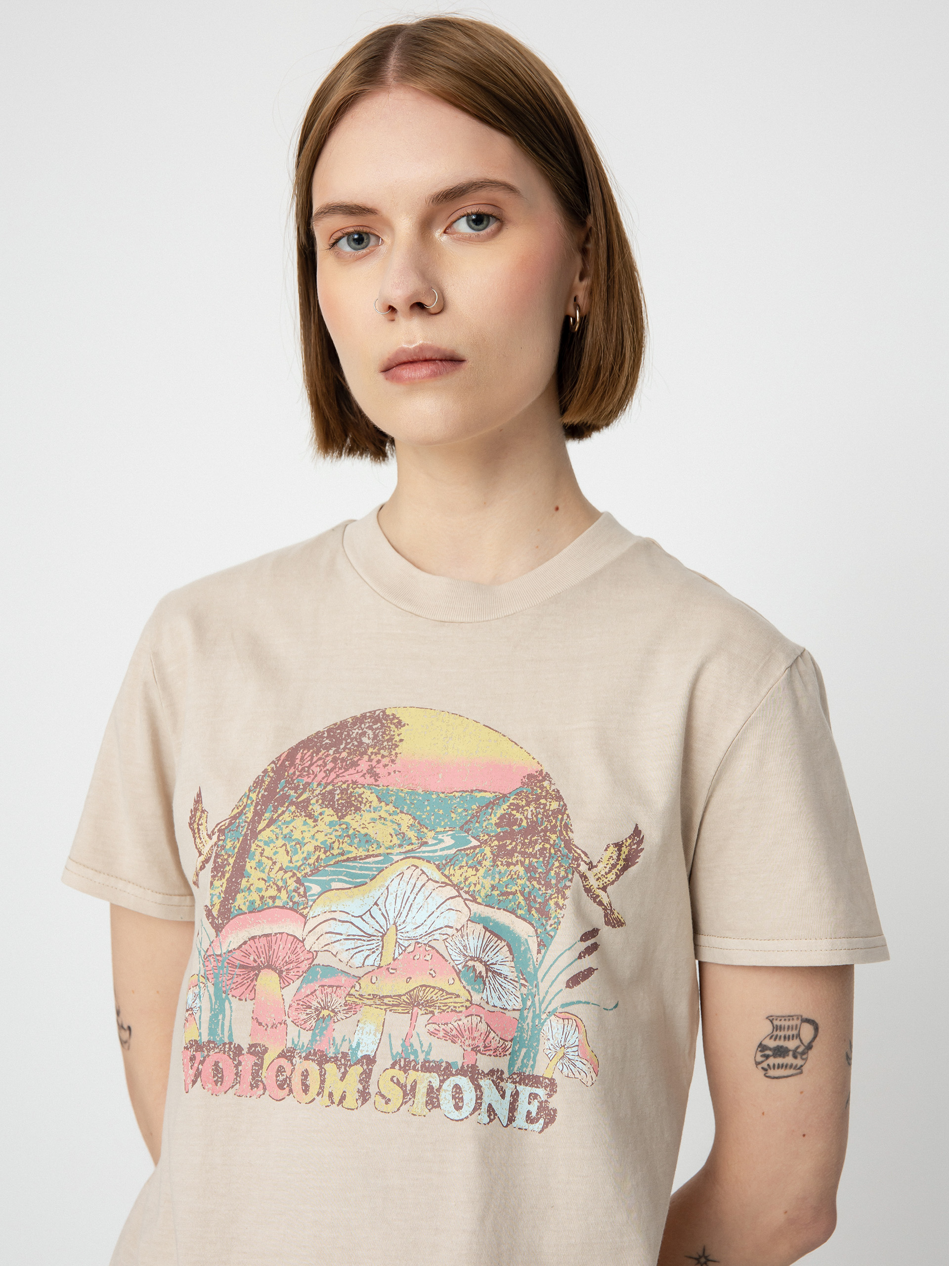 Volcom F2Y Lock It Up póló Wmn (taupe)