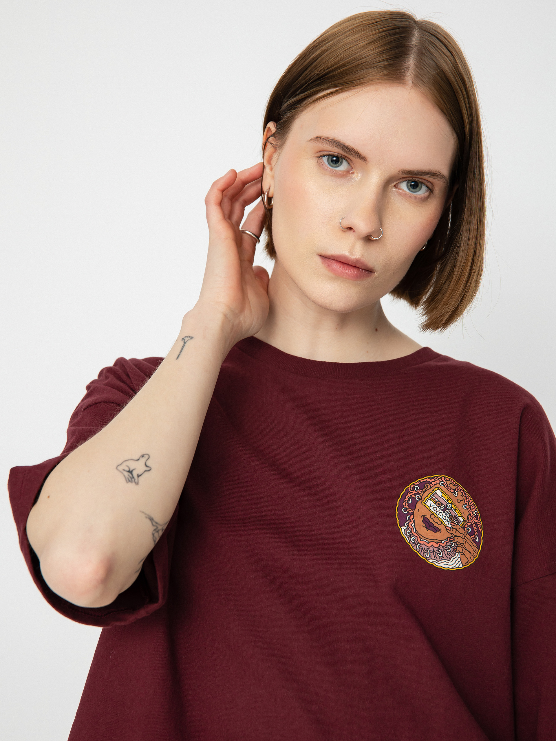 Volcom Drumstone póló Wmn (burgundy)