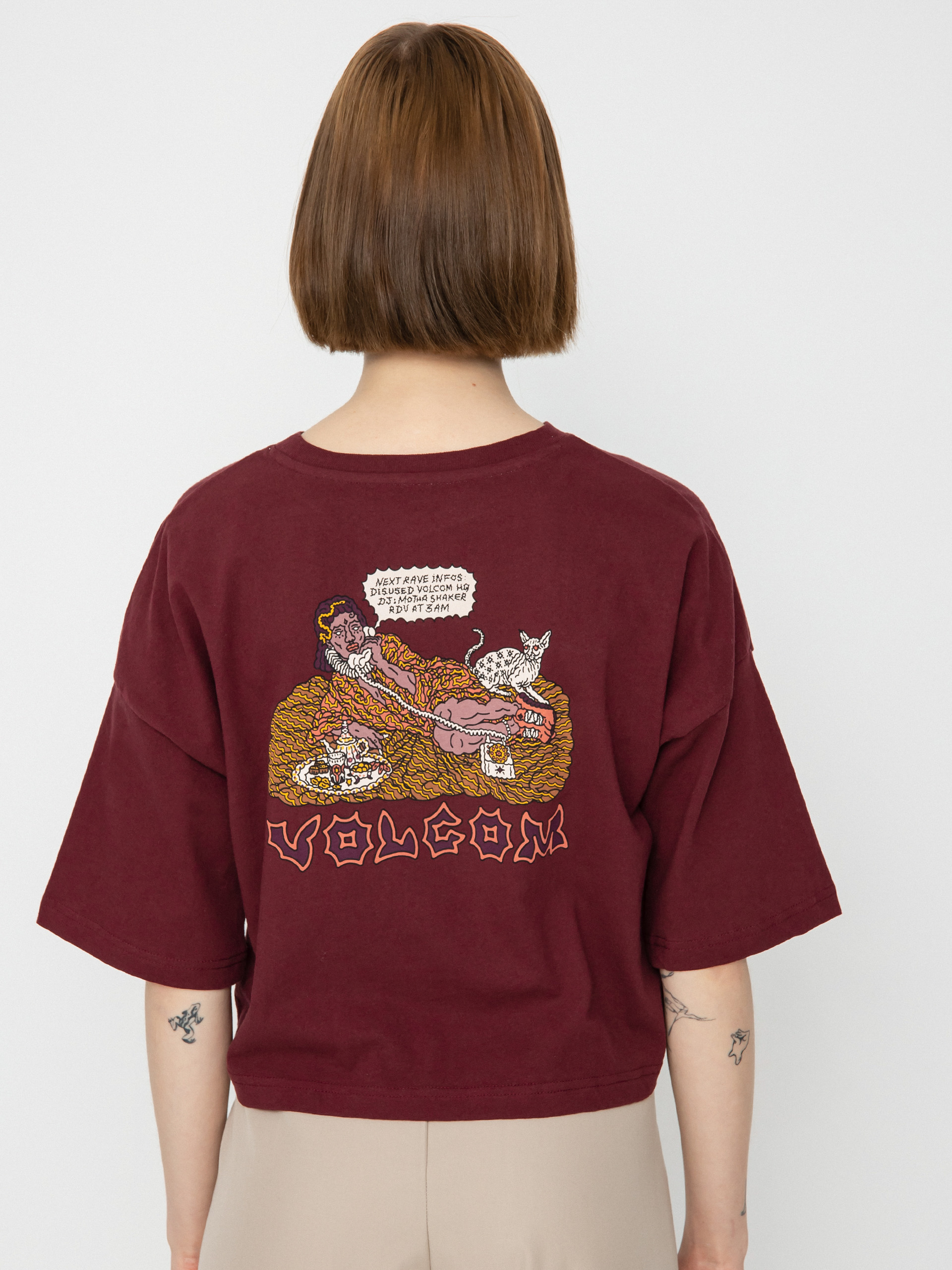 Volcom Drumstone póló Wmn (burgundy)