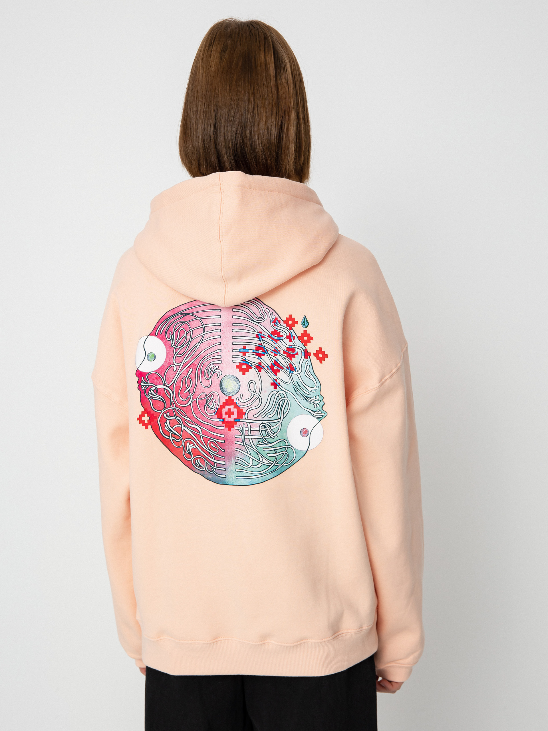 Volcom Fa Ed Merlin Murray HD Kapucnis pulóver Wmn (melon)