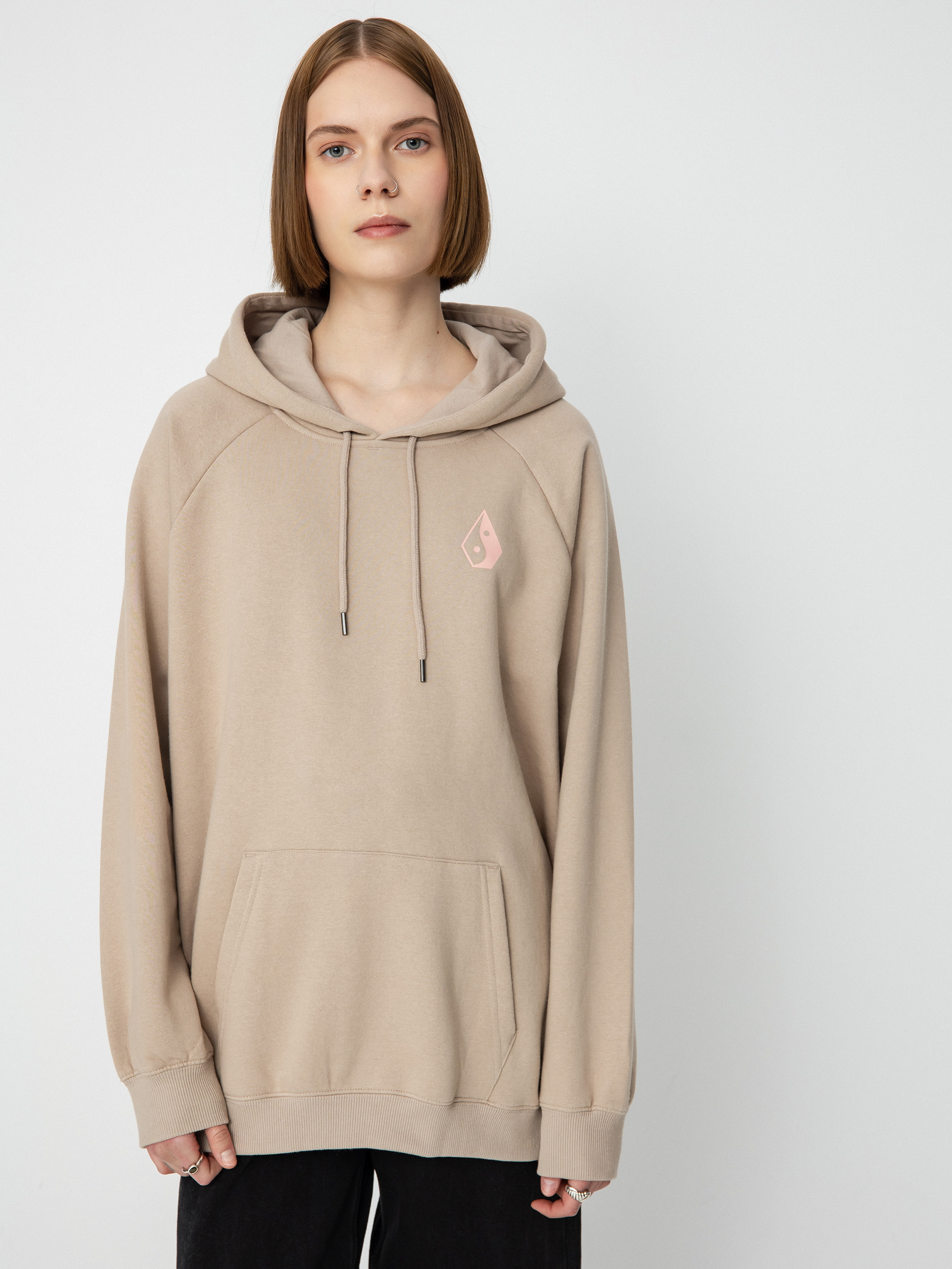 Volcom Truly Stoked Bf HD Kapucnis pulóver Wmn (taupe)