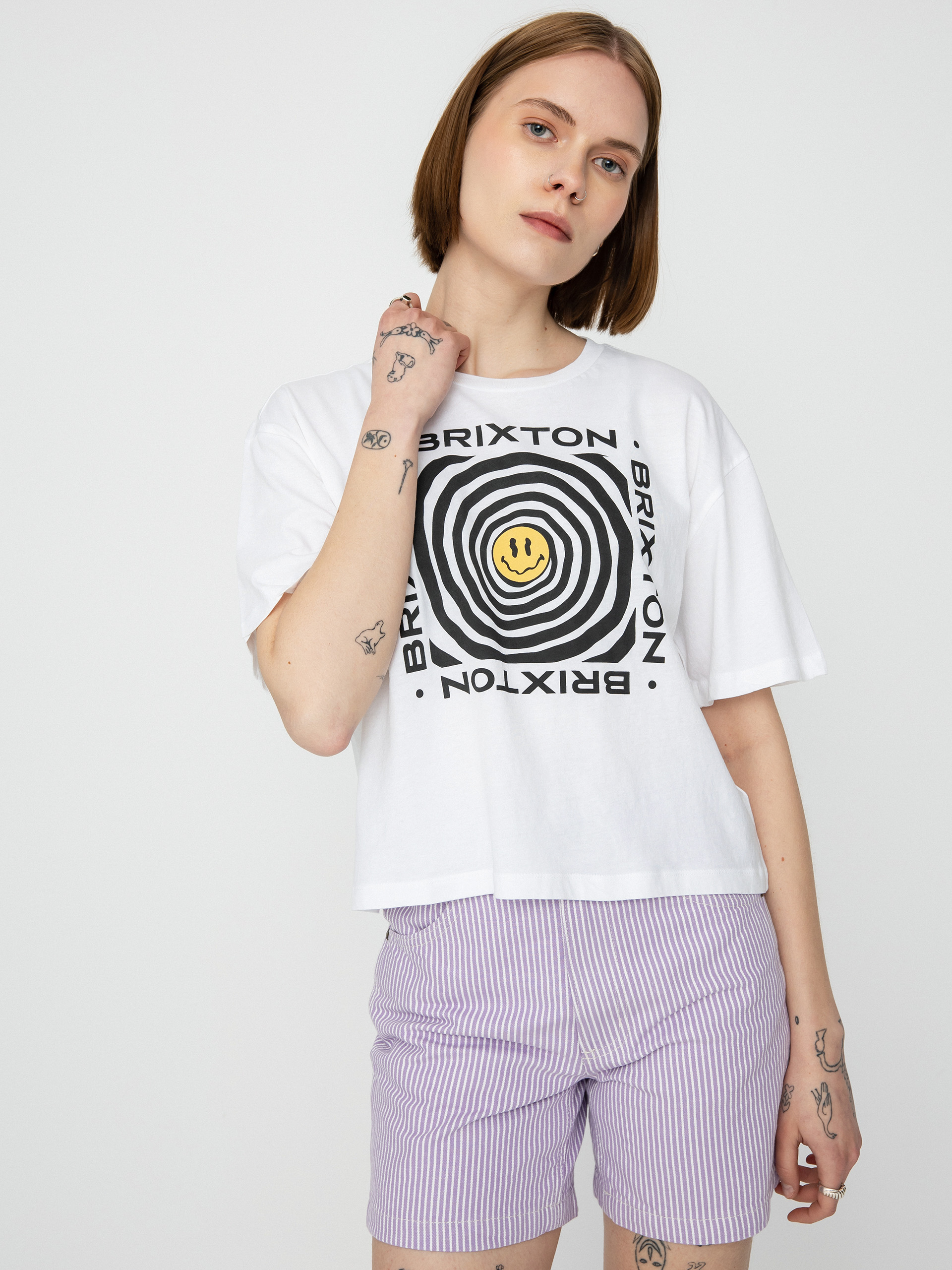 Brixton Dizzy Skimmer póló Wmn (white)