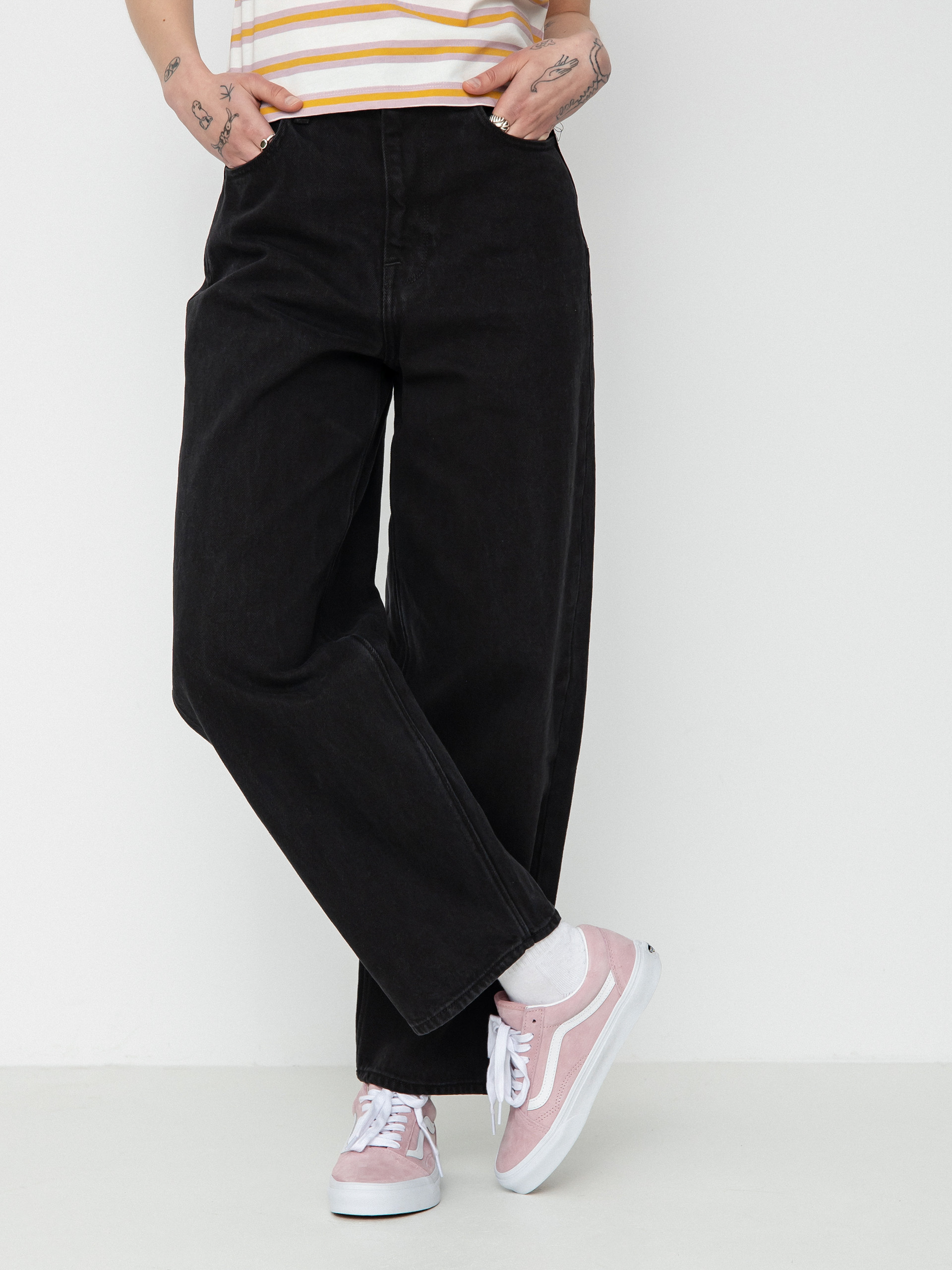 Volcom Weellow Denim Kisnadrág Wmn (black)