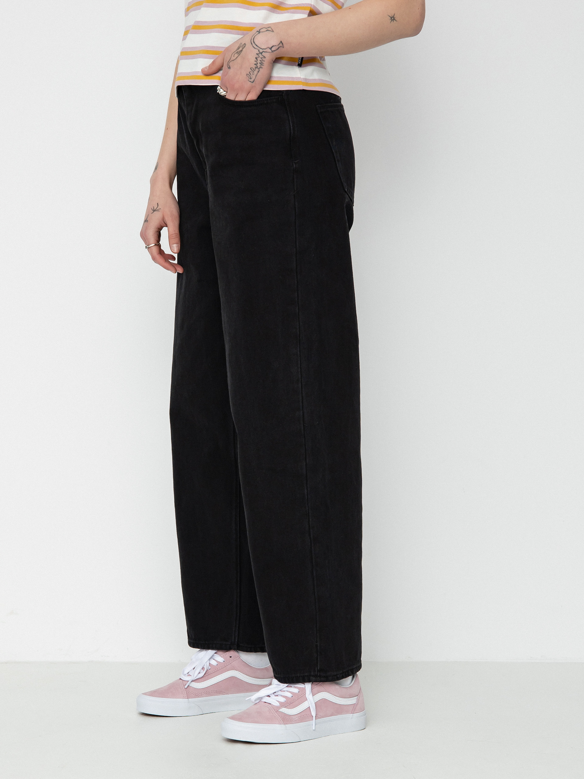 Volcom Weellow Denim Kisnadrág Wmn (black)