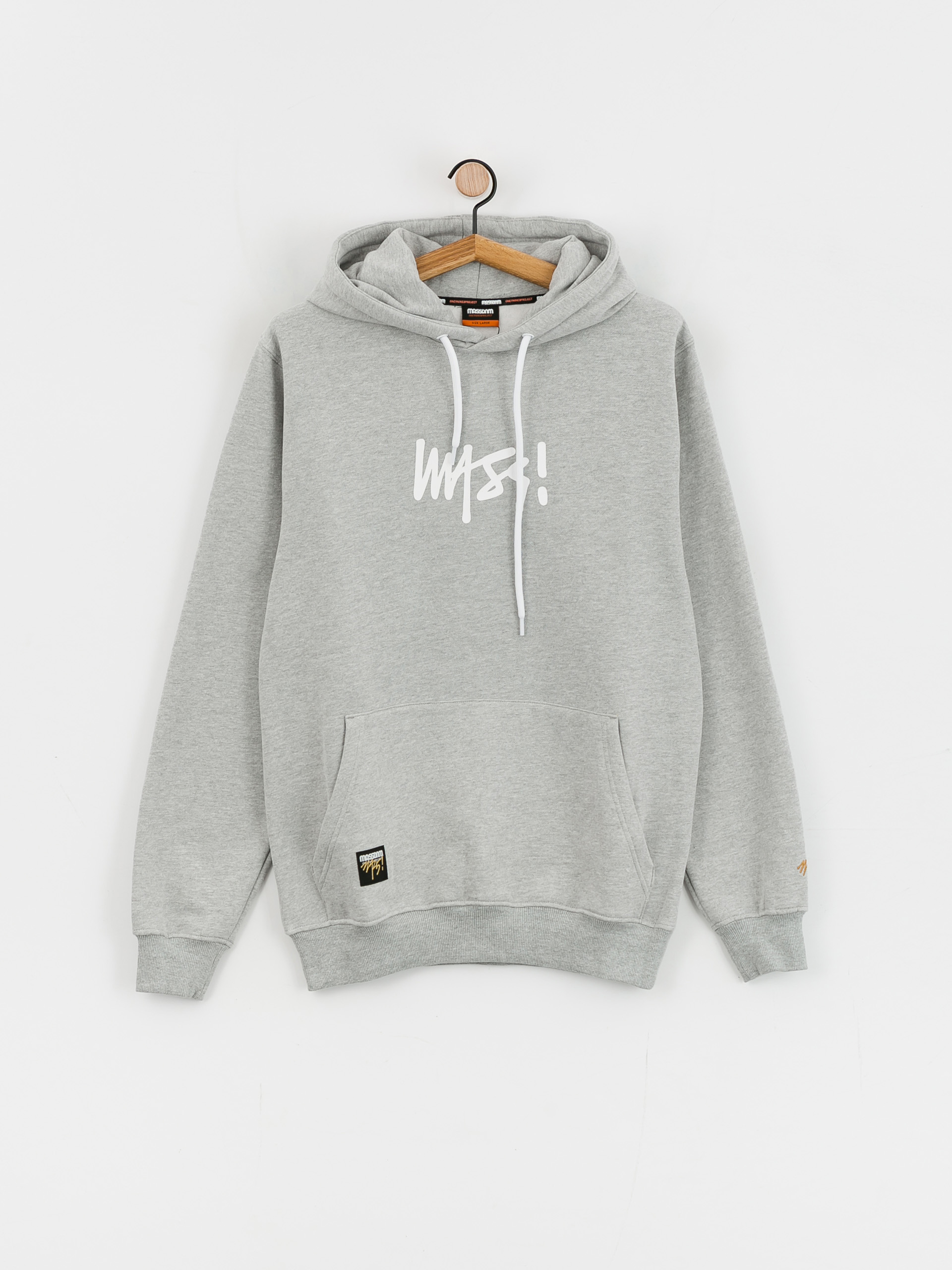 MassDnm Signature Medium Logo Pulóver (heather grey)