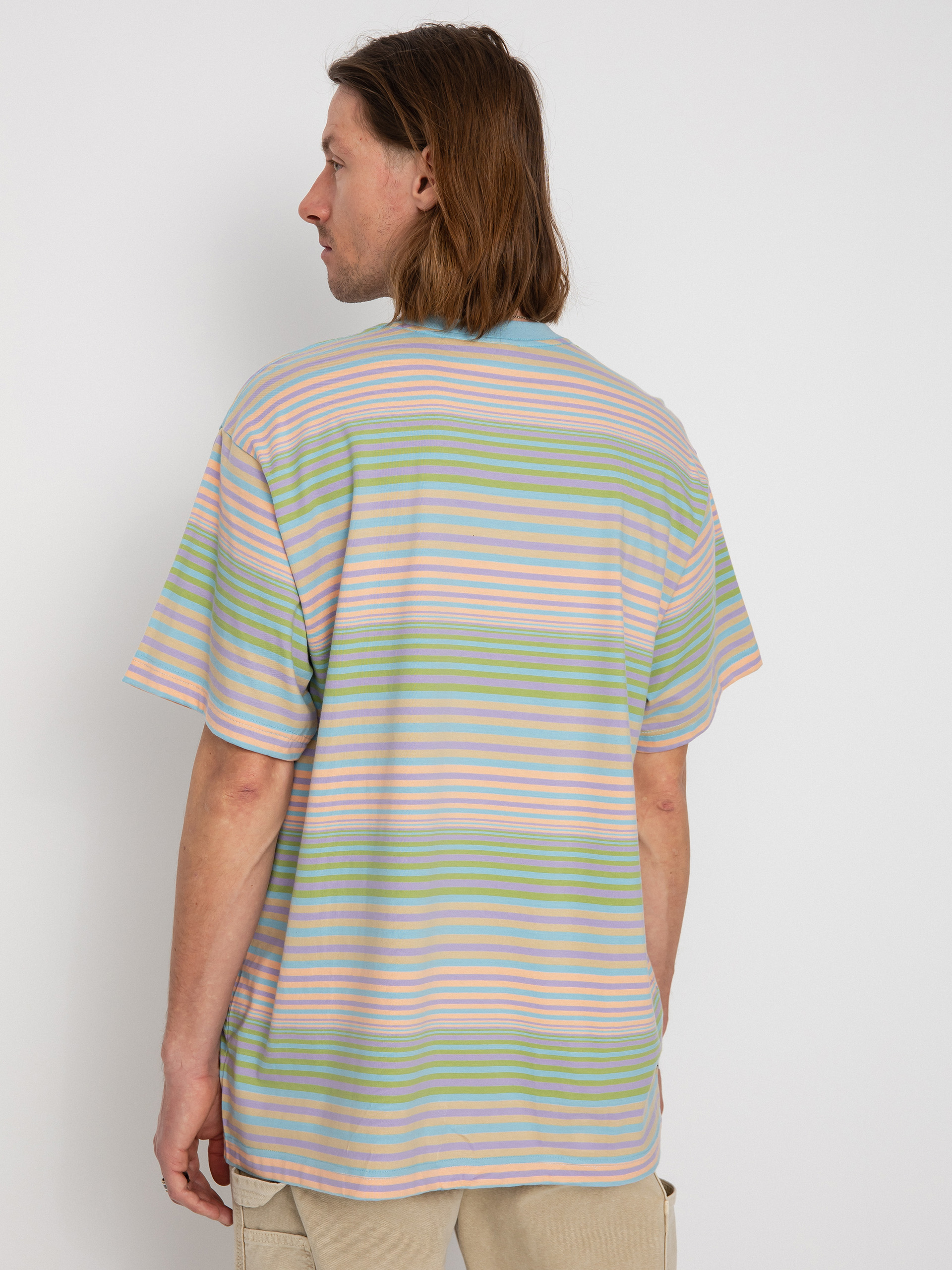 OBEY Break póló (sky blue multi)