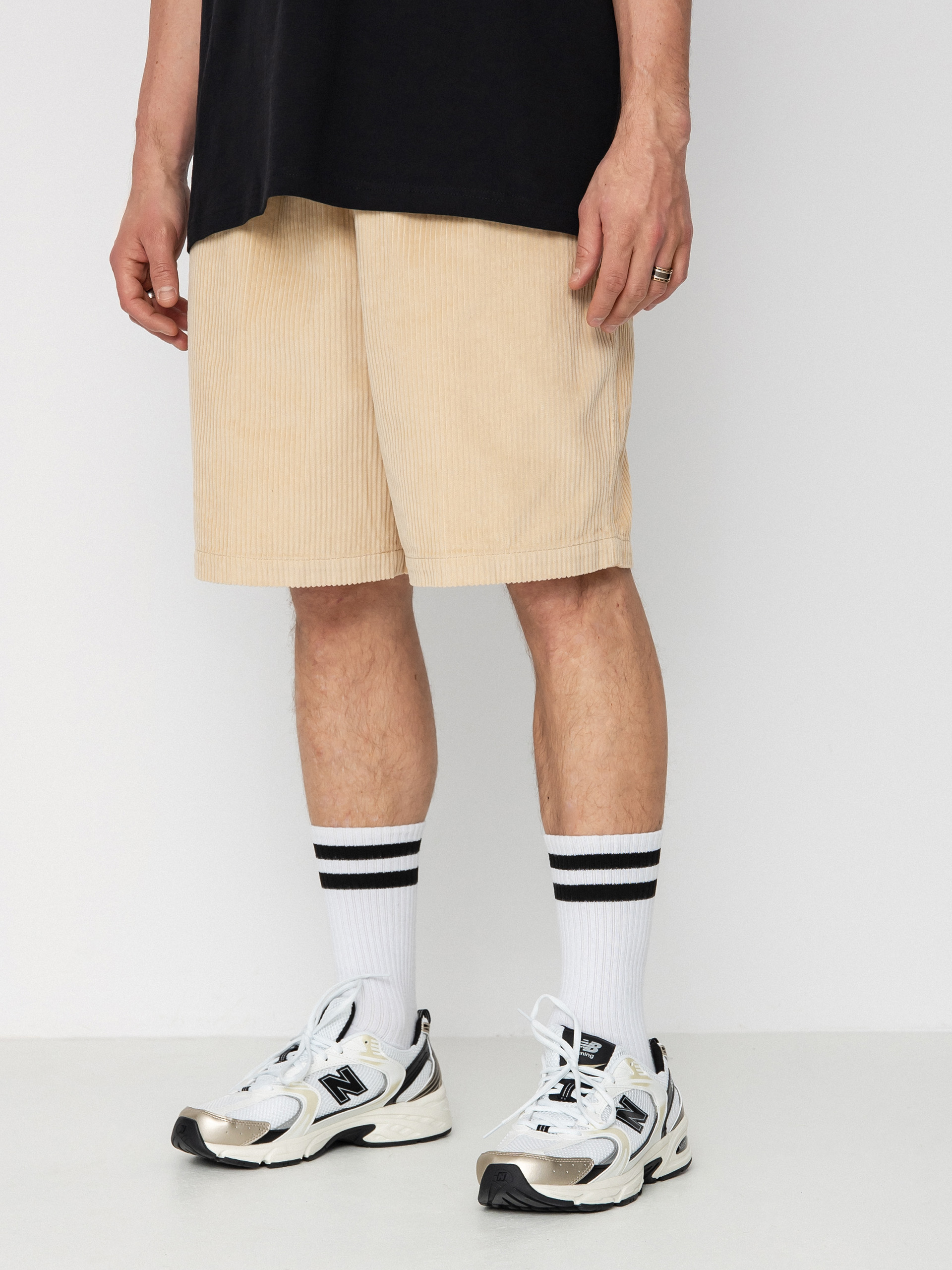 OBEY Easy Relaxed Corduroy Rövidnadrág (irish cream)