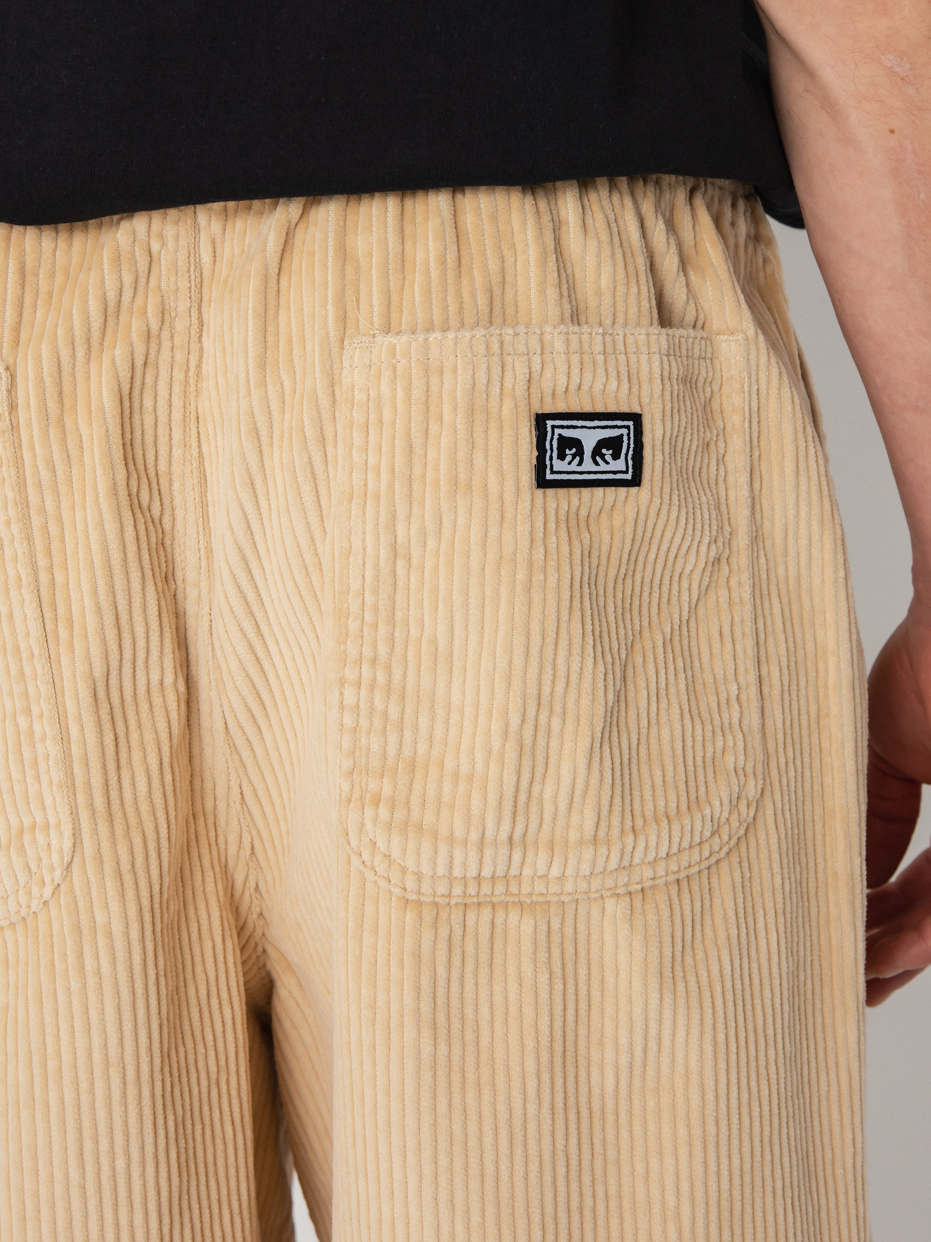 OBEY Easy Relaxed Corduroy Rövidnadrág (irish cream)