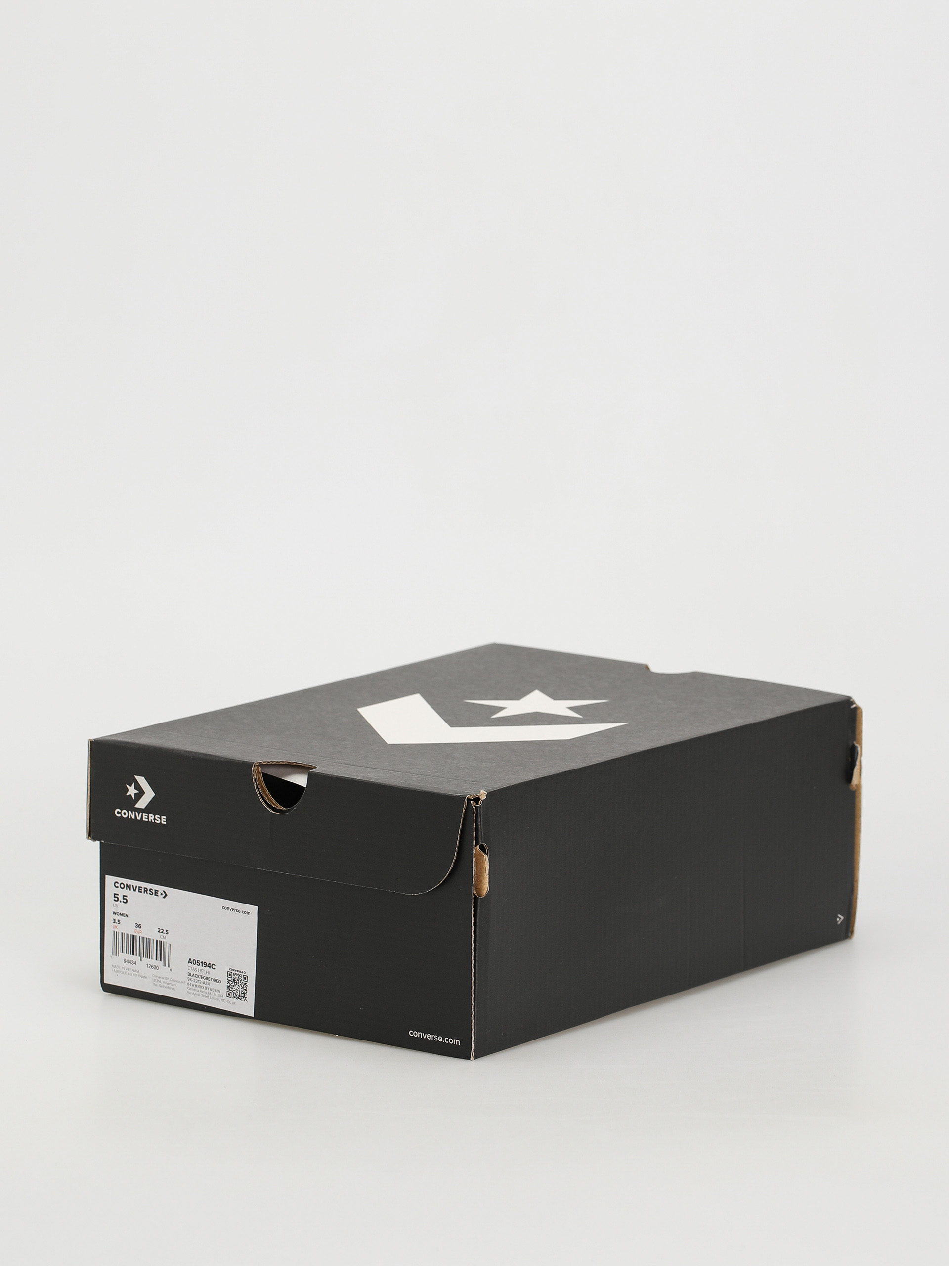 Converse Chuck Taylor All Star Lift Hi Tornacipők Wmn (black/egret/red)