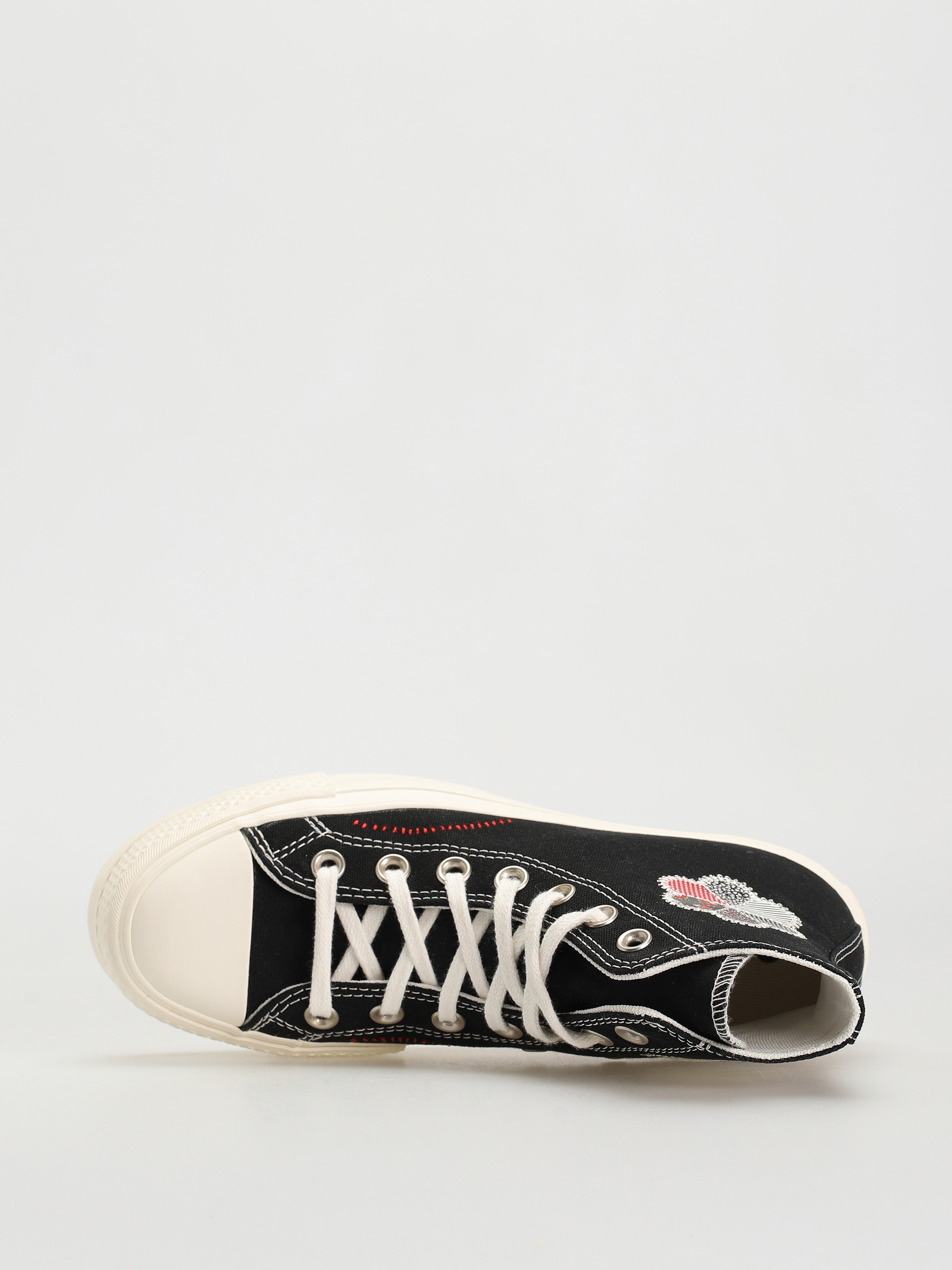 Converse Chuck Taylor All Star Lift Hi Tornacipők Wmn (black/egret/red)