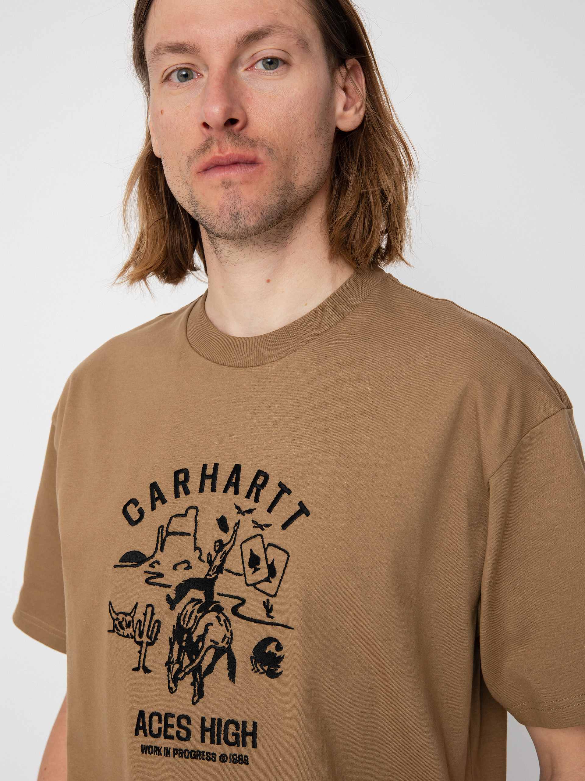Carhartt WIP Souvenir Valley póló (buffalo/black)