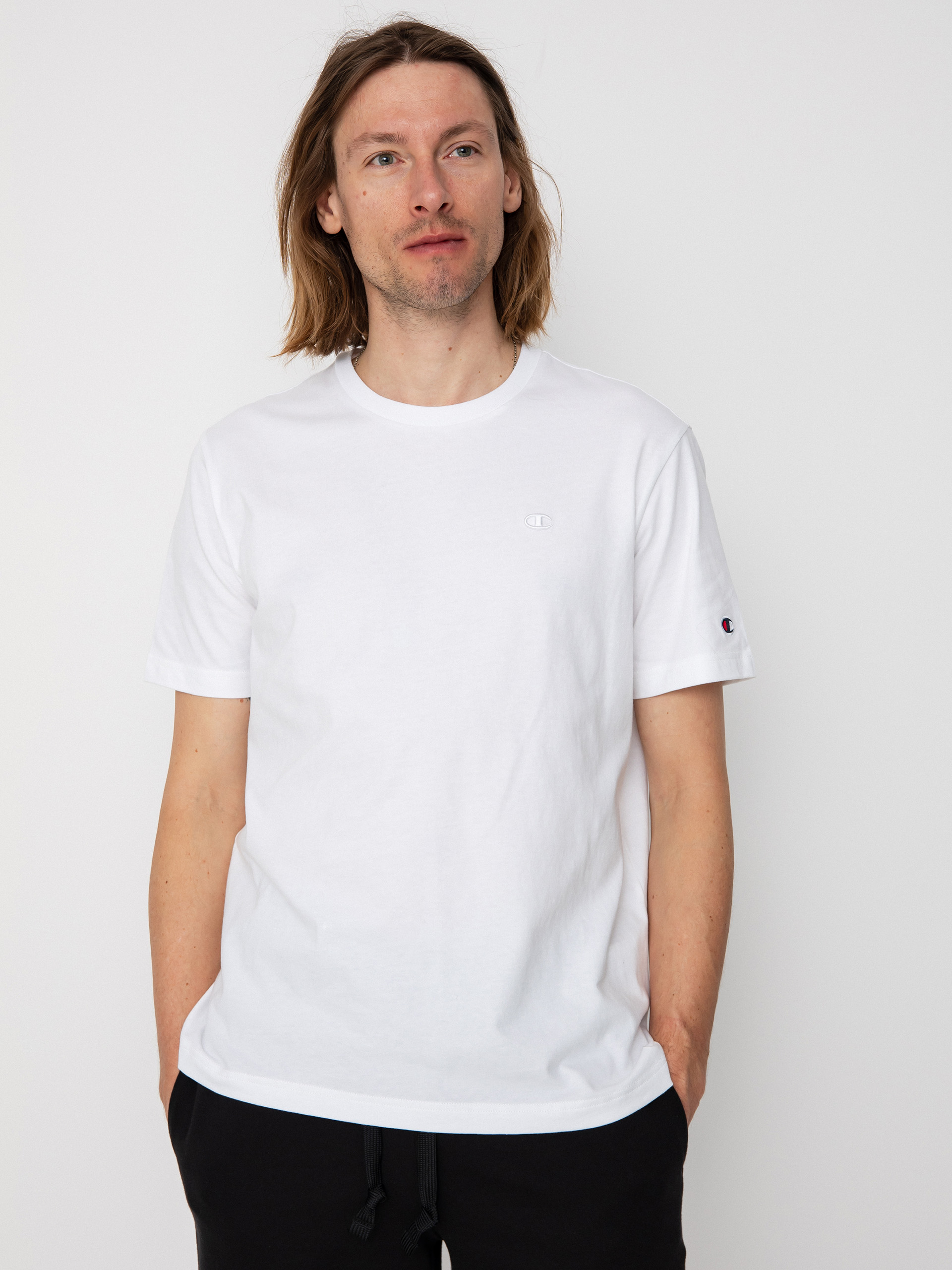 Champion Crewneck T-Shirt 218496 pu00f3lu00f3 (wht)