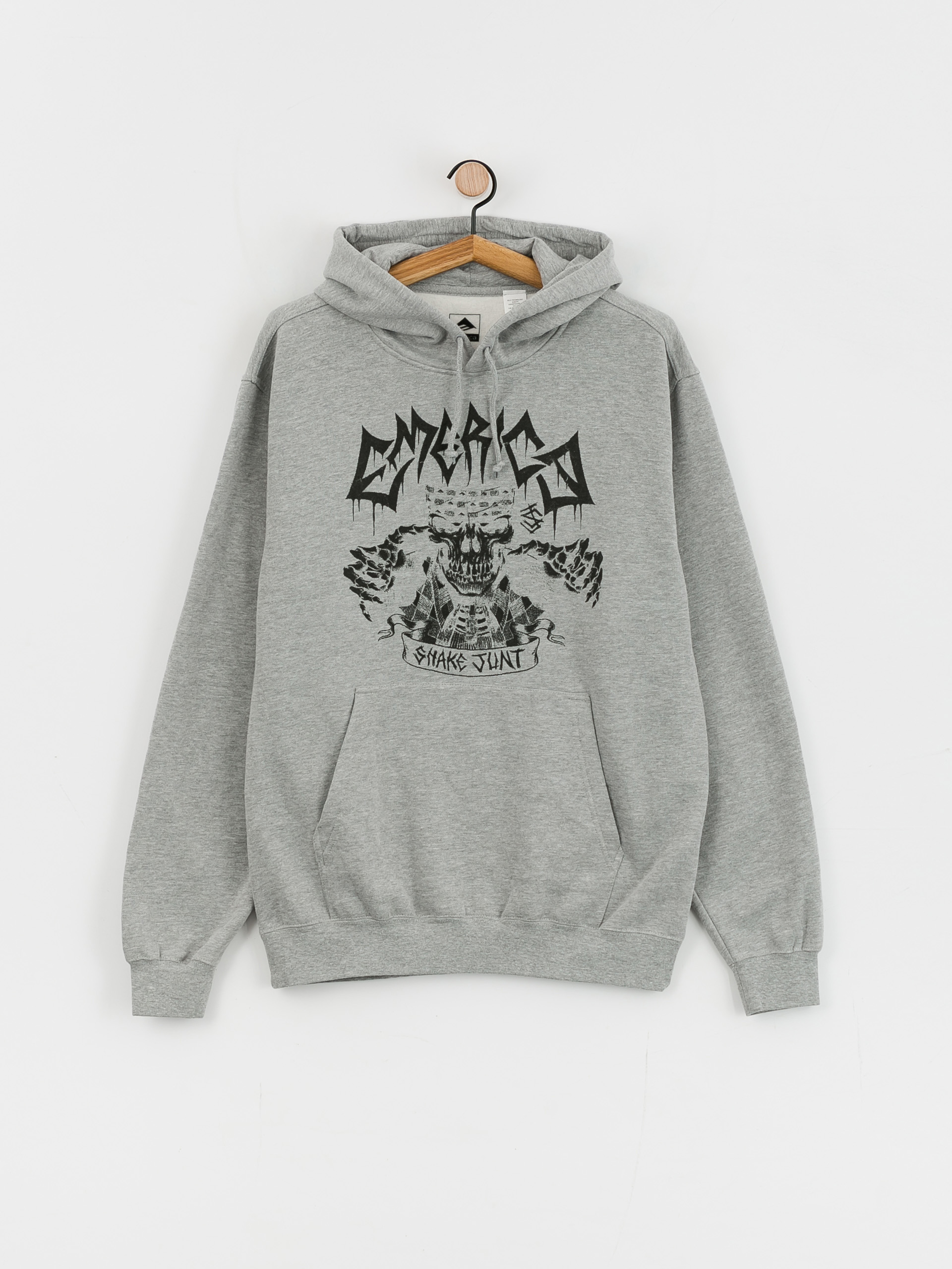 Emerica Shake Junt Skull HD Kapucnis pulóver (grey/heather)