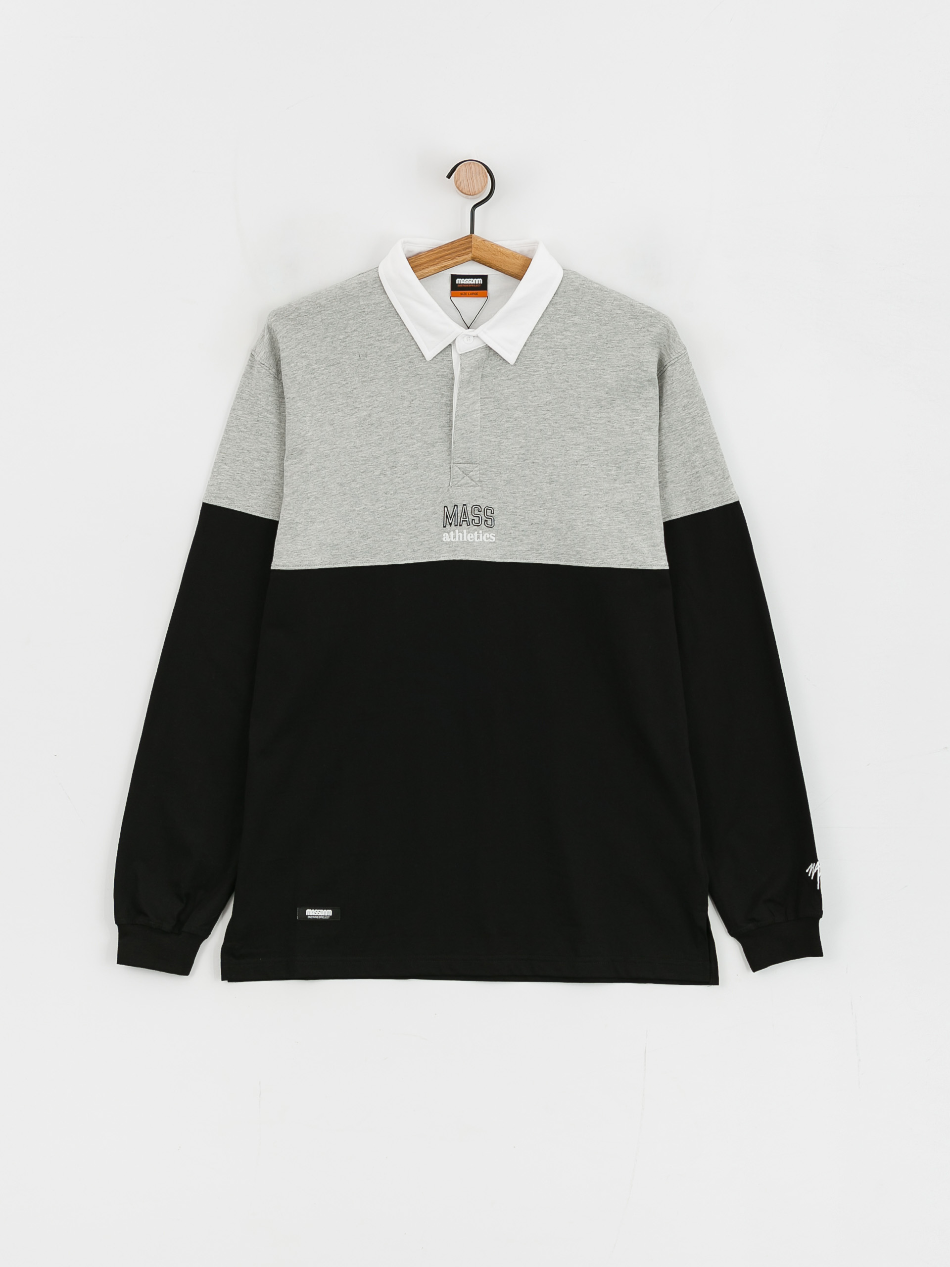 MassDnm Club Pólóing (black/heather grey)