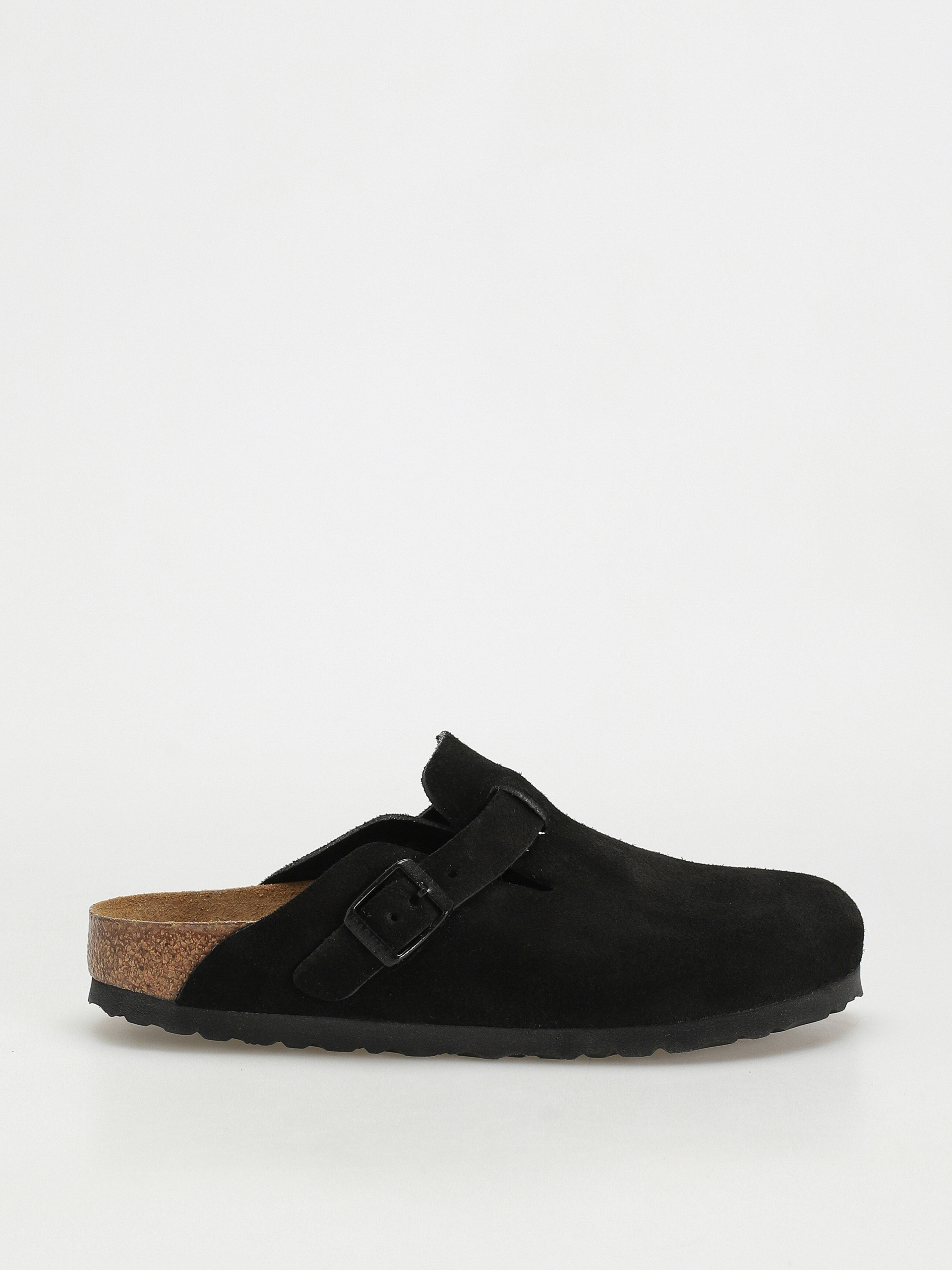 Birkenstock Boston Suede Narrow Flip-flop papucsok Wmn (black)