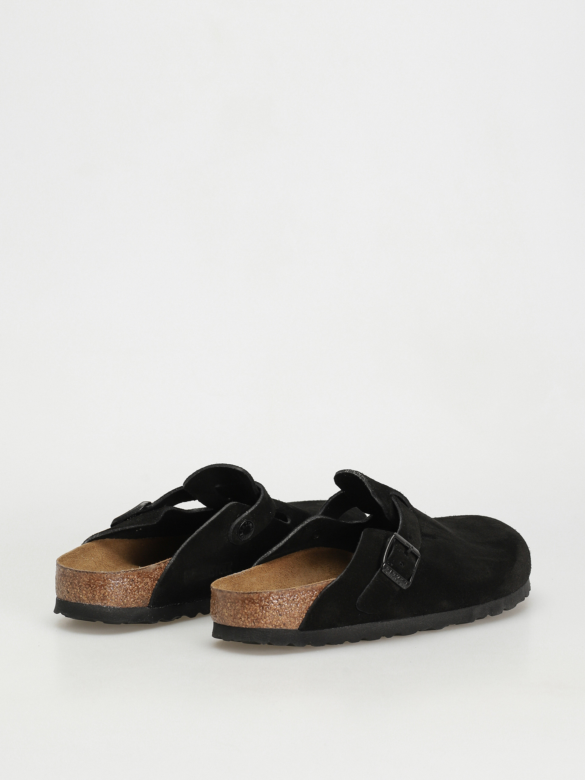 Birkenstock Boston Suede Narrow Flip-flop papucsok Wmn (black)