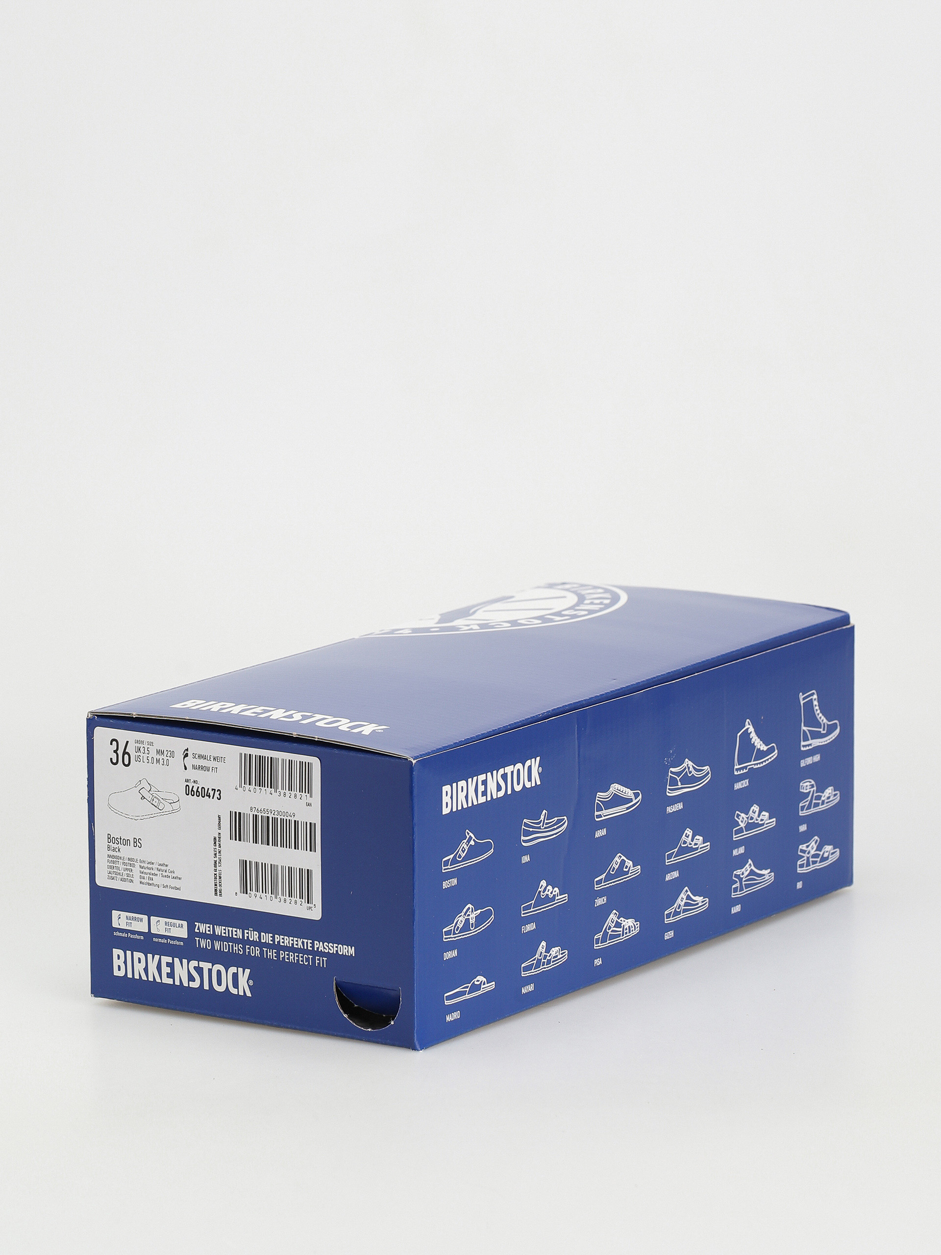 Birkenstock Boston Suede Narrow Flip-flop papucsok Wmn (black)