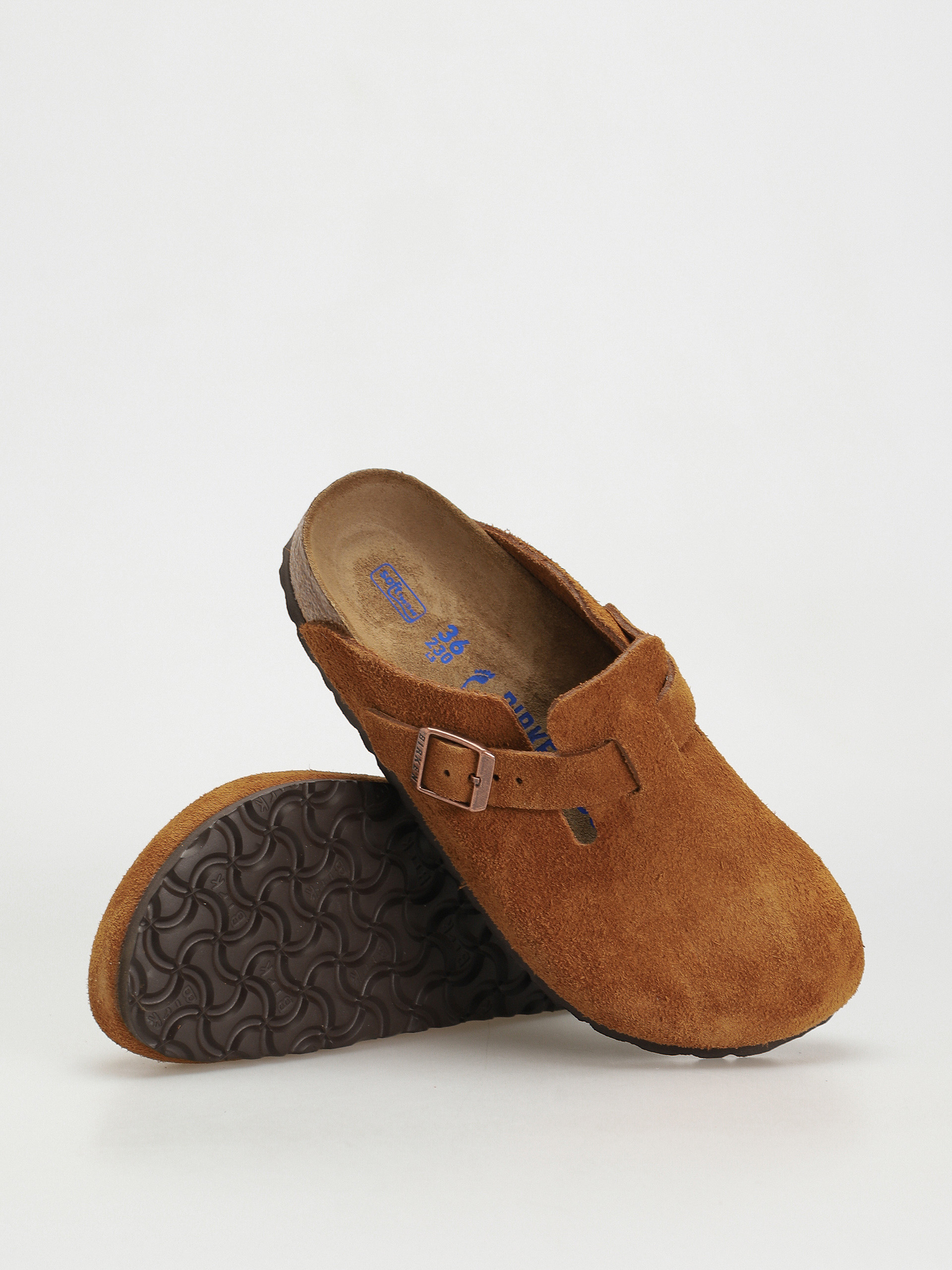 Birkenstock Boston Suede Narrow Flip-flop papucsok Wmn (mink)